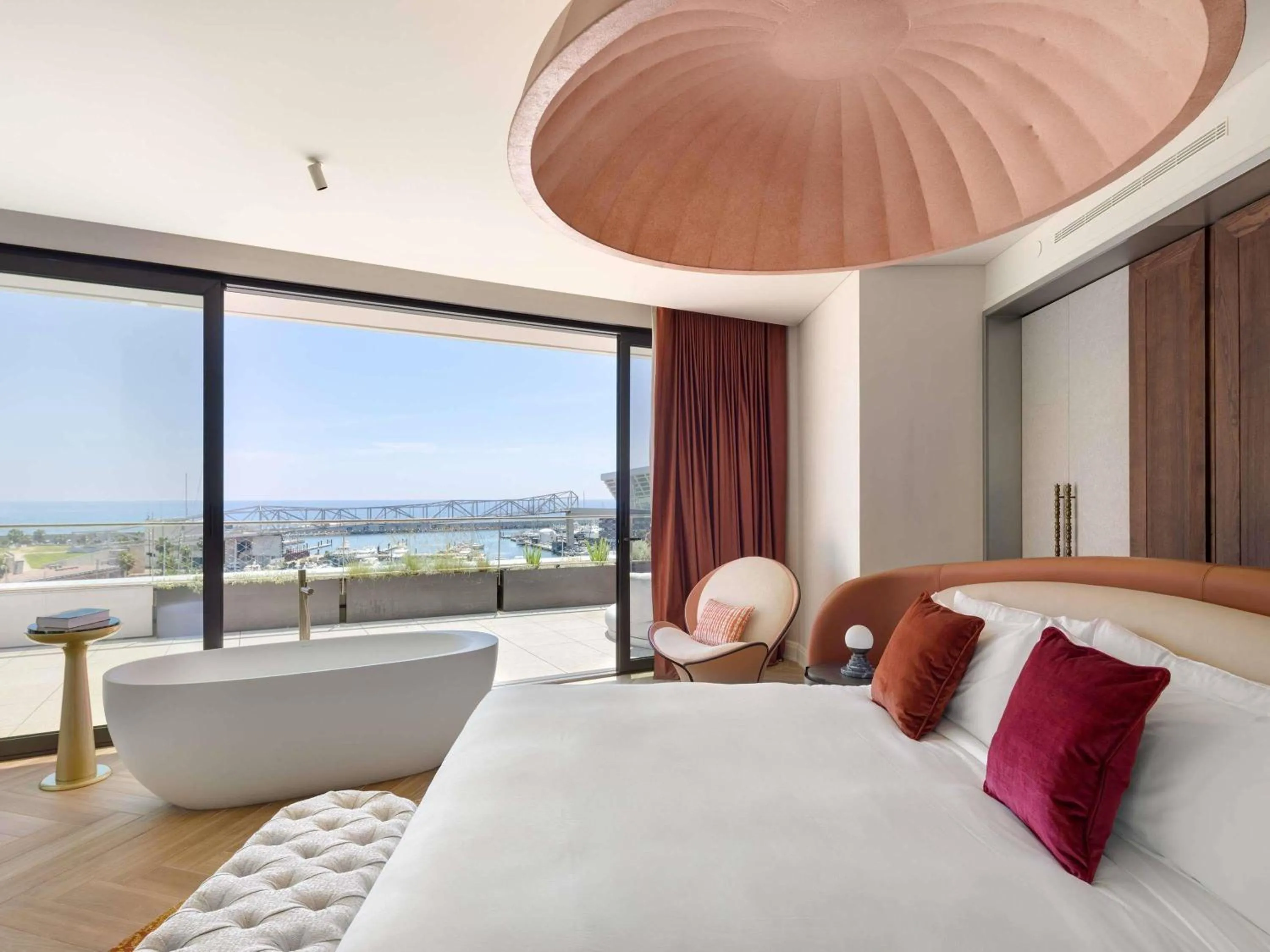 Property building, Bed in SLS Barcelona