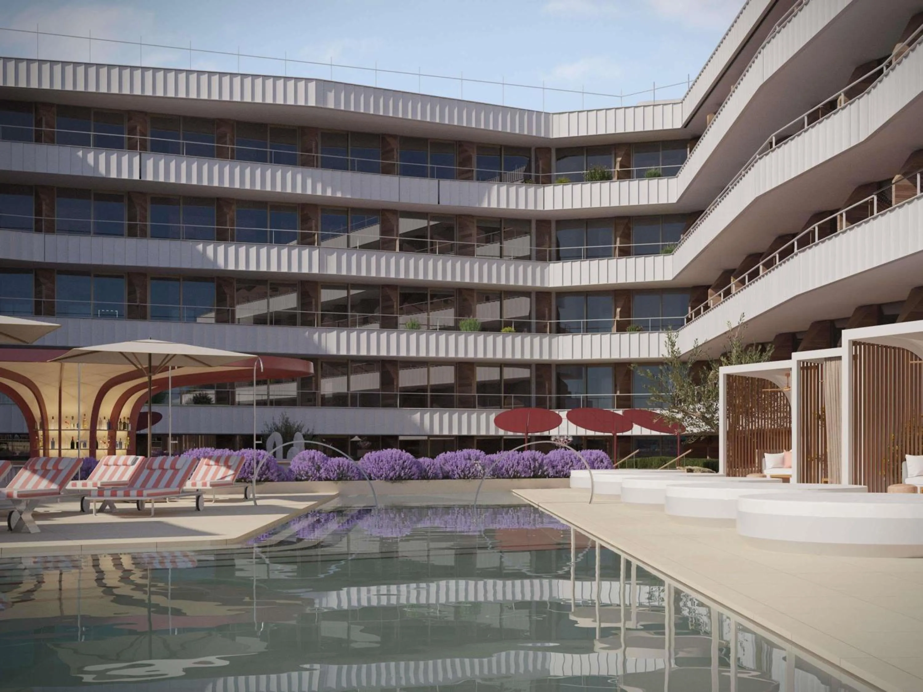 Lounge or bar in SLS Barcelona