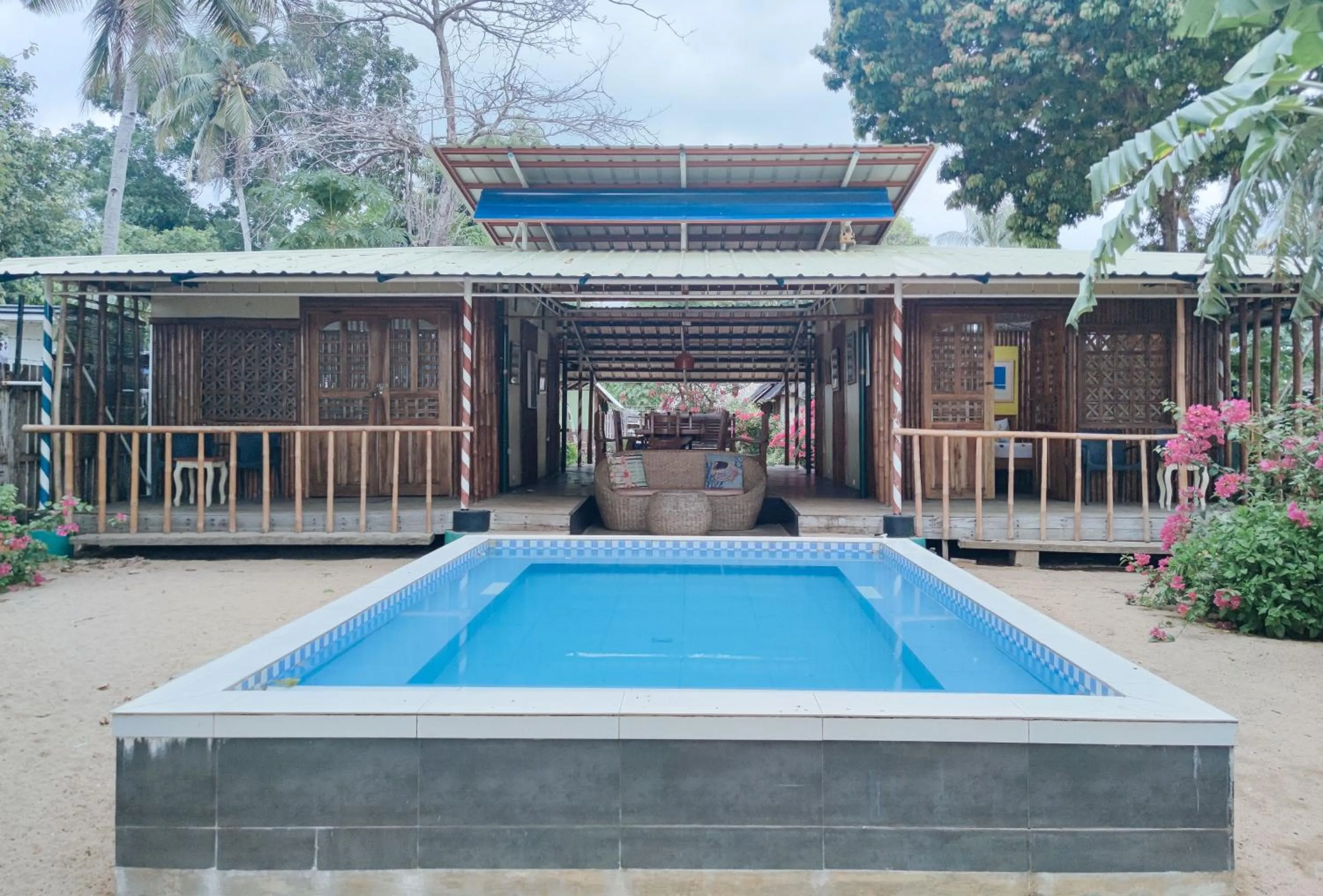 Swimming pool in The Clara Beach and Guest House