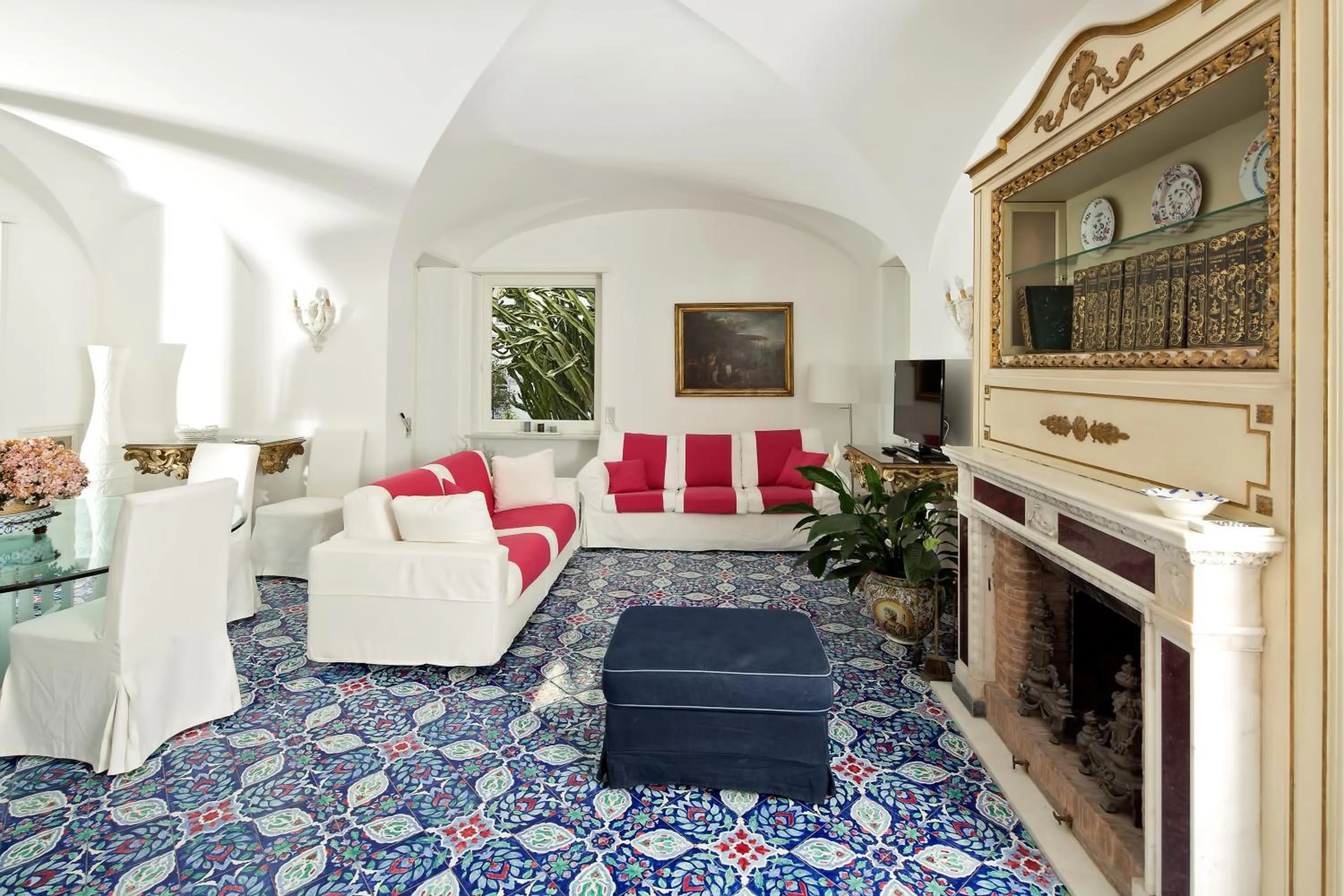 Living room in Villa Silia
