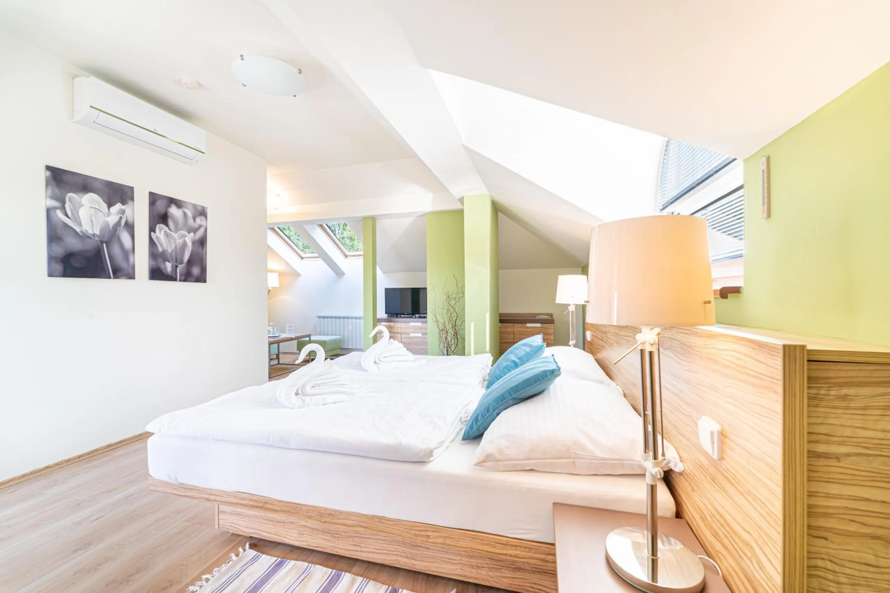 Bed in Hotel Vyhlídka