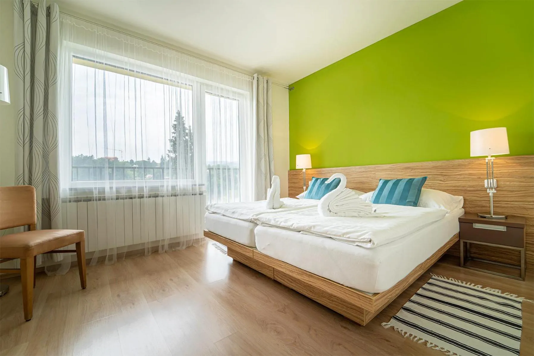 Bed in Hotel Vyhlídka