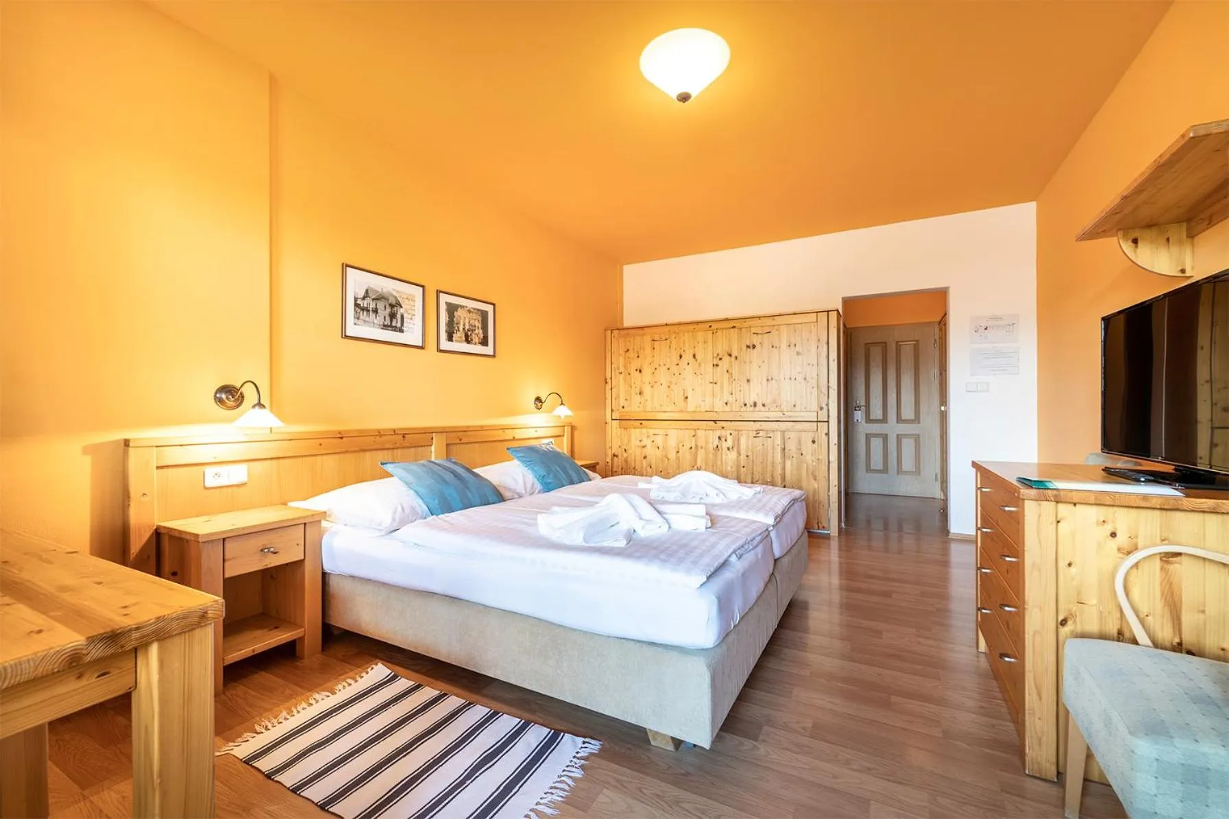 Bed in Hotel Vyhlídka