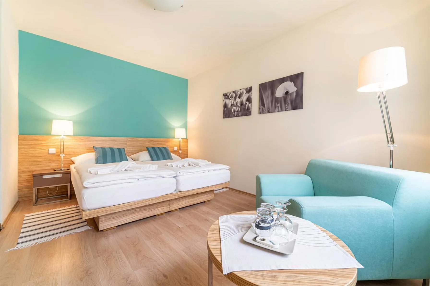 Bed in Hotel Vyhlídka