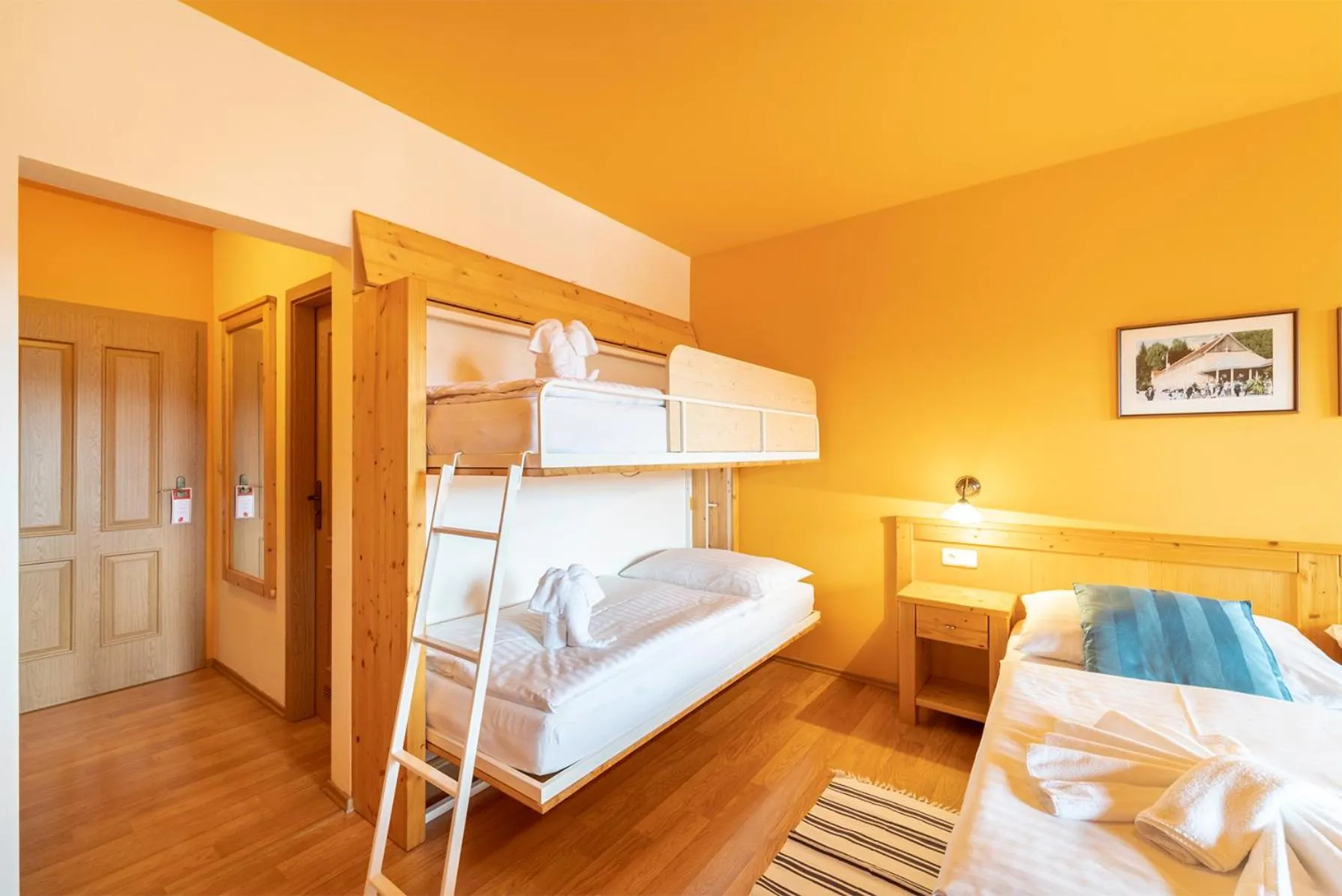 Bed in Hotel Vyhlídka