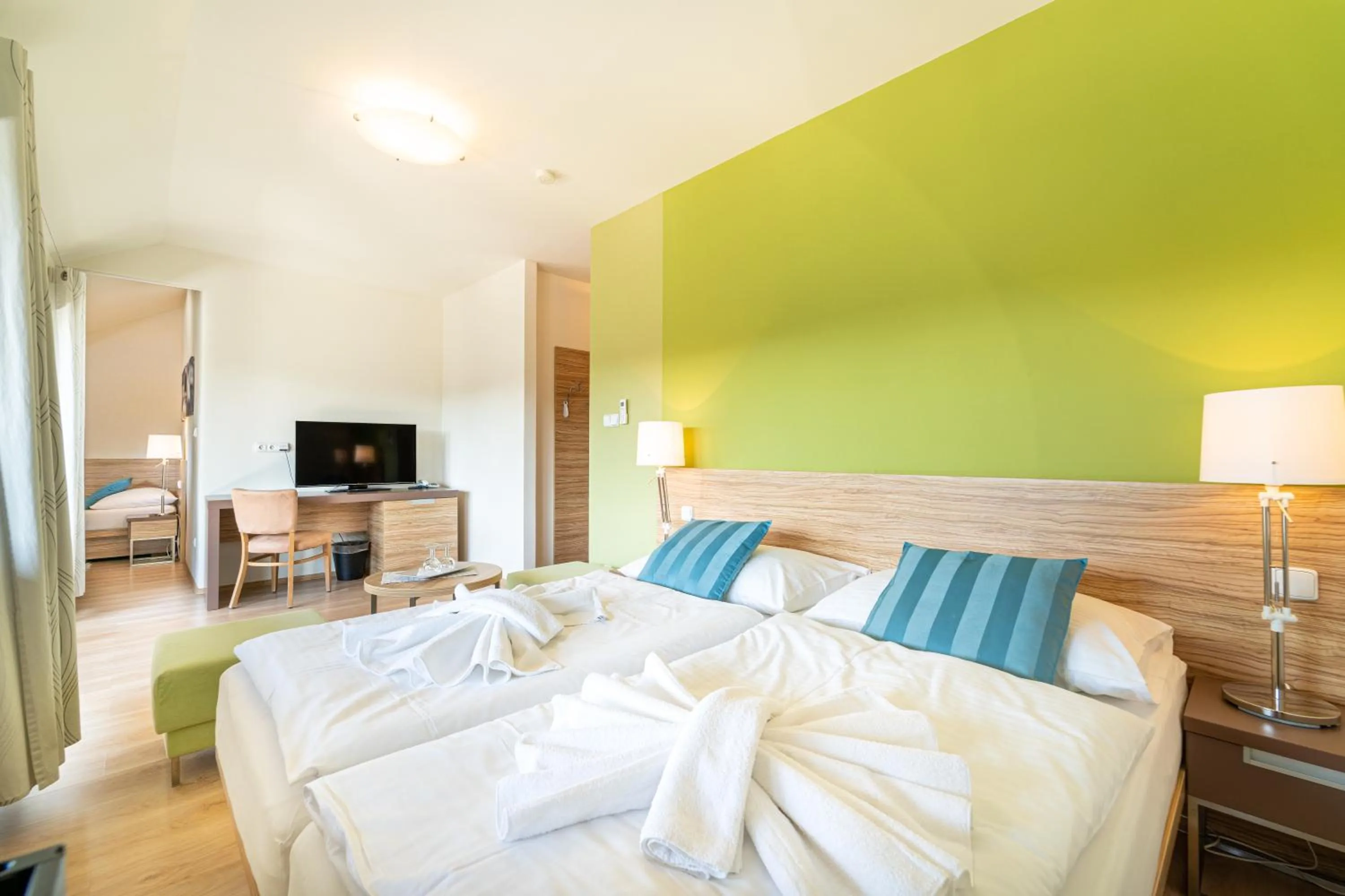 Bed in Hotel Vyhlídka