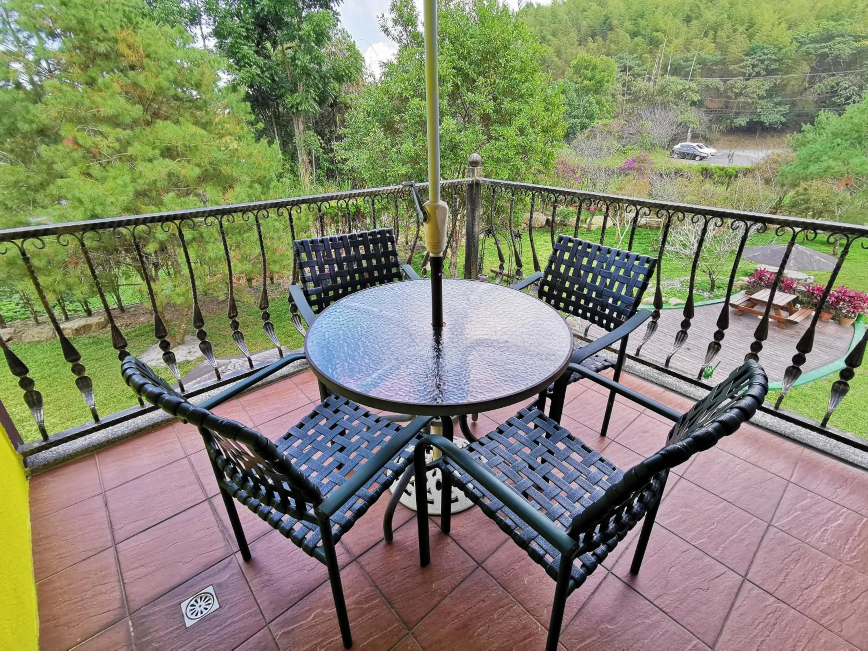 Balcony/Terrace in Sitou Peach Villa B&B