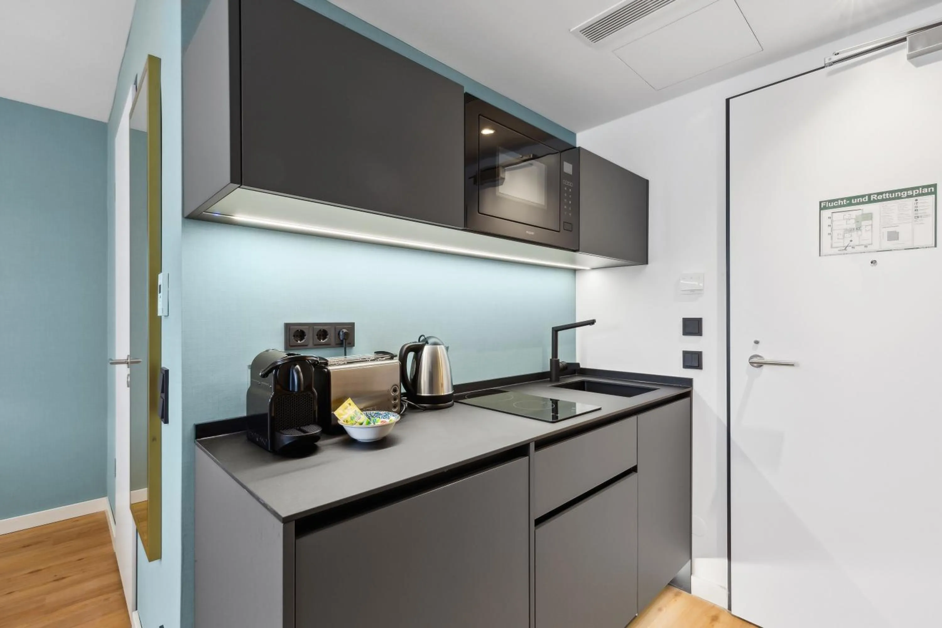 Kitchen or kitchenette in Nena Apartments München City