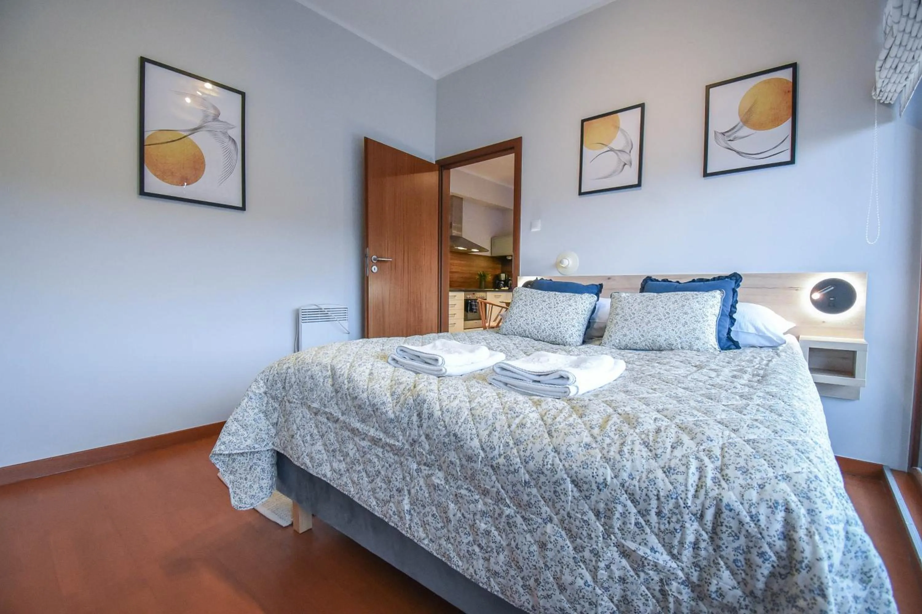 Bed in Apartamenty Na Wyspie - Baltic Park - Apartamenty z sypialnią i parkingiem - ul Uzdrowiskowa 24-34