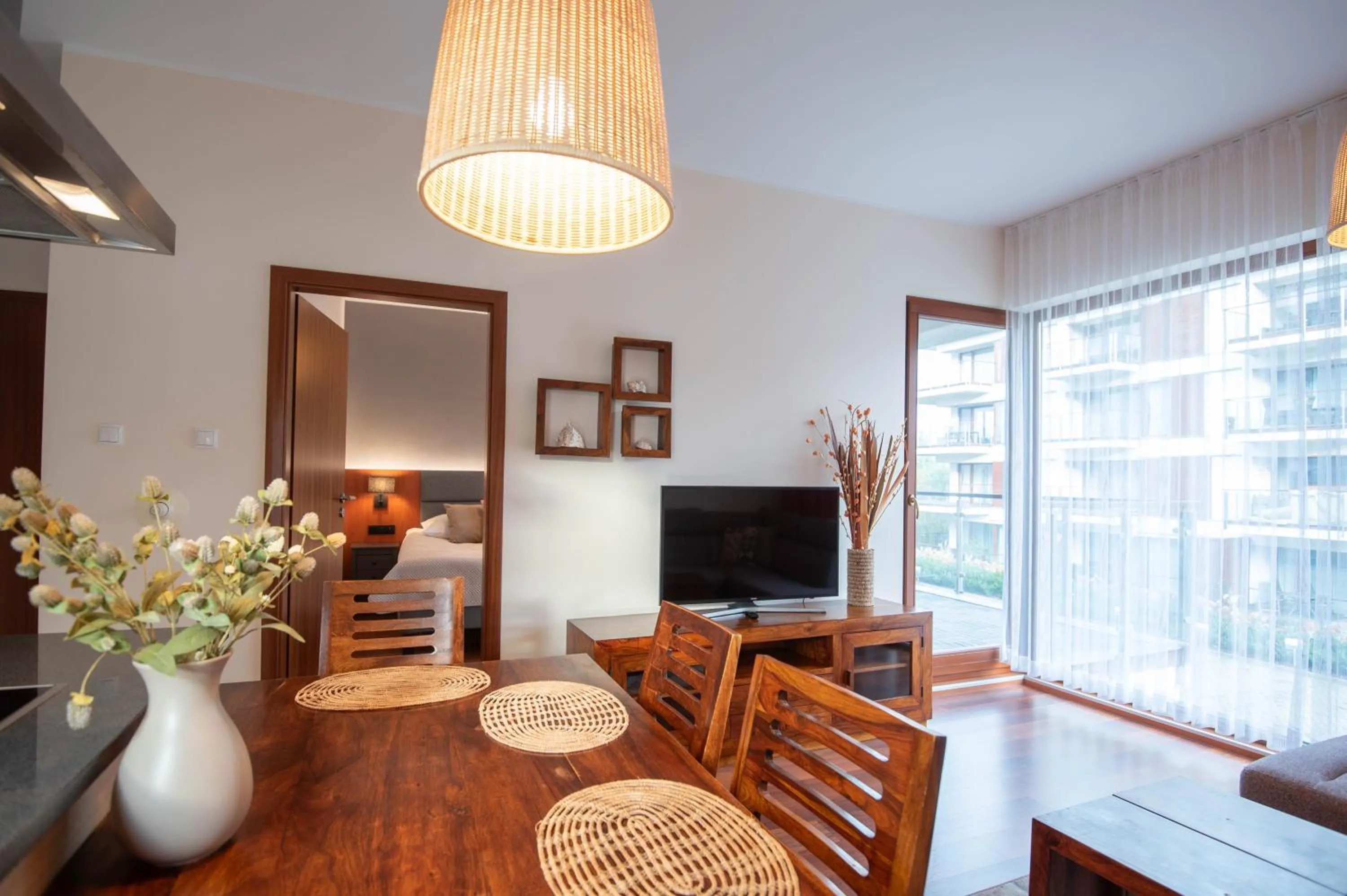 TV and multimedia in Apartamenty Na Wyspie - Baltic Park - Apartamenty z sypialnią i parkingiem - ul Uzdrowiskowa 24-34
