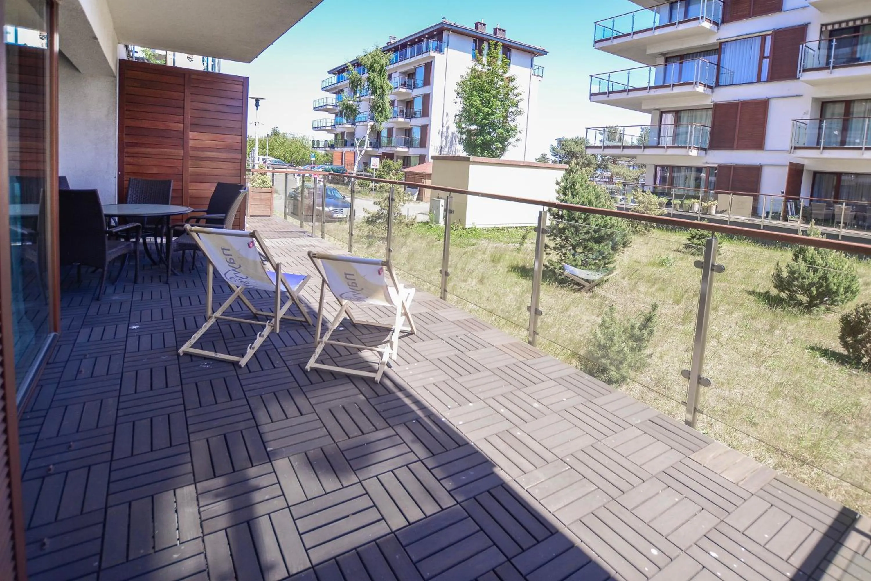 Patio in Apartamenty Na Wyspie - Baltic Park - Apartamenty z sypialnią i parkingiem - ul Uzdrowiskowa 24-34