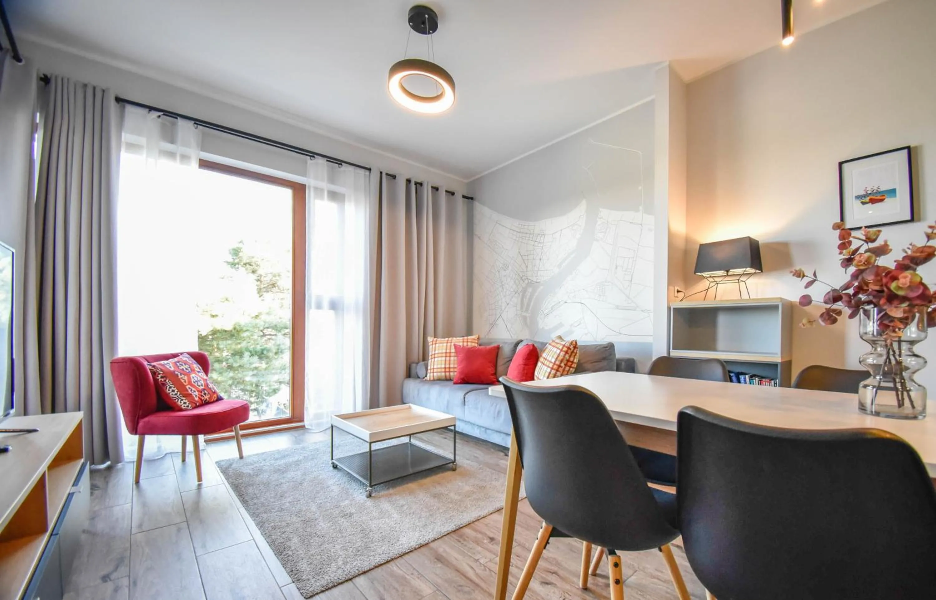 Living room in Apartamenty Na Wyspie - Baltic Park - Apartamenty z sypialnią i parkingiem - ul Uzdrowiskowa 24-34