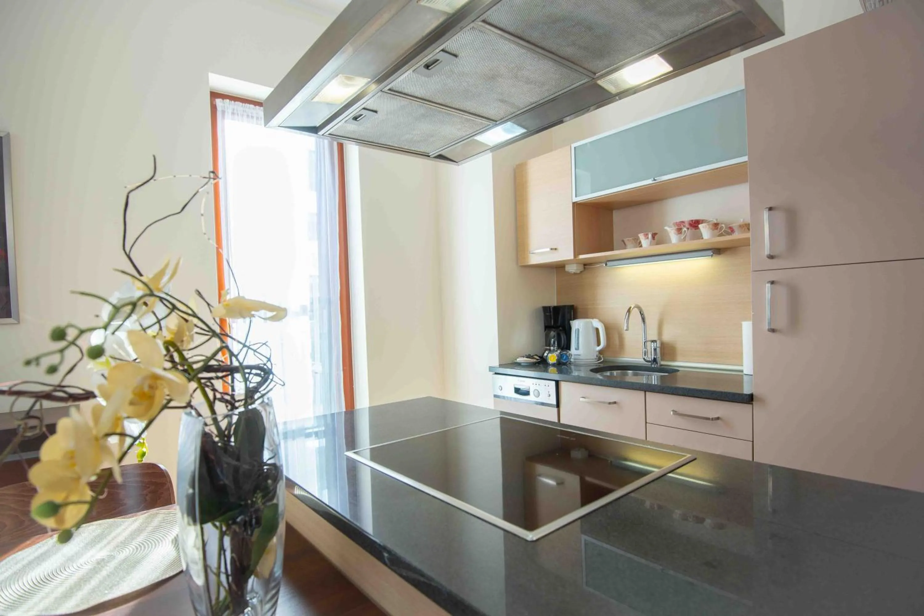 Coffee/tea facilities in Apartamenty Na Wyspie - Baltic Park - Apartamenty z sypialnią i parkingiem - ul Uzdrowiskowa 24-34