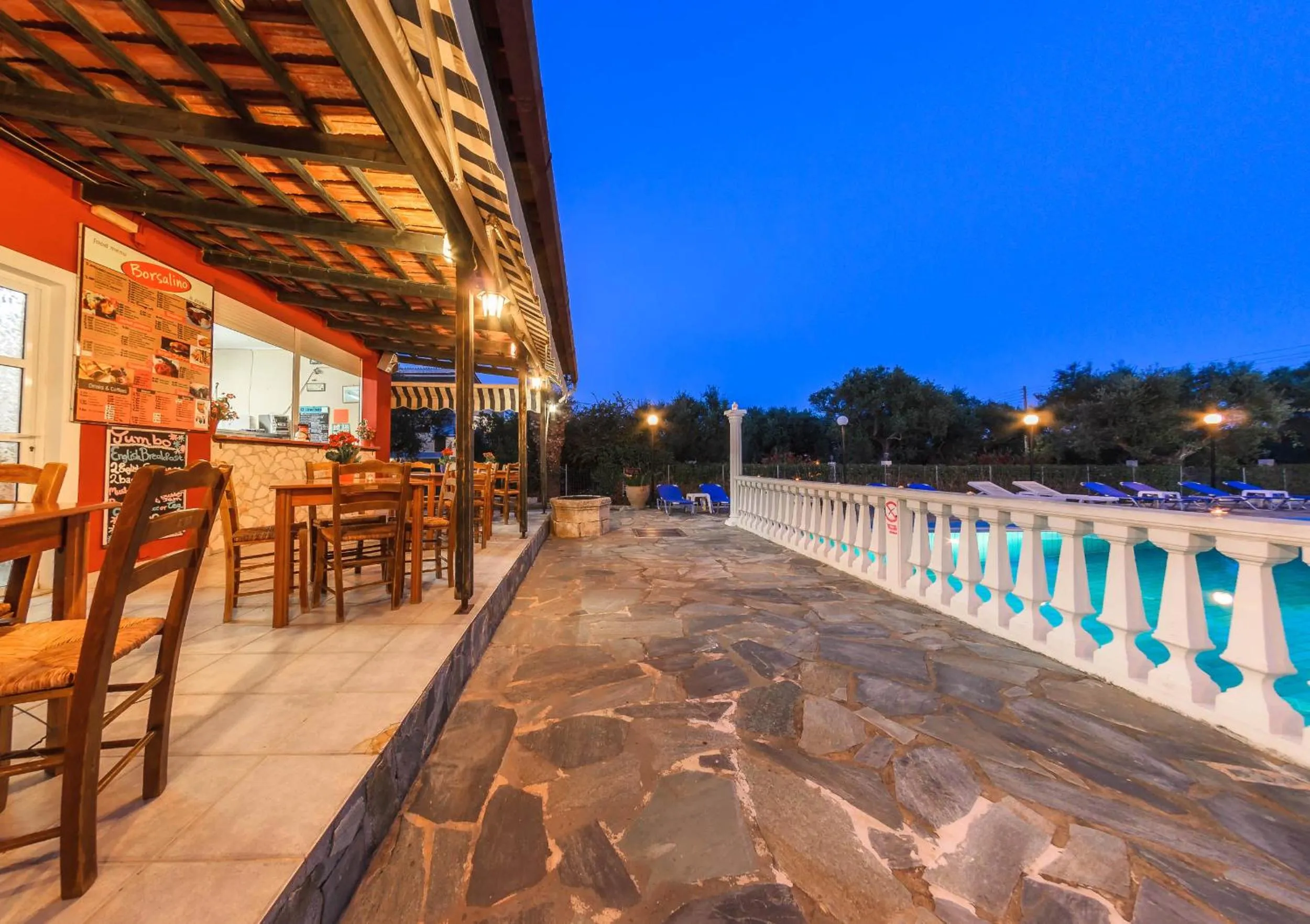 Patio in Borsalino Studios & Apartments