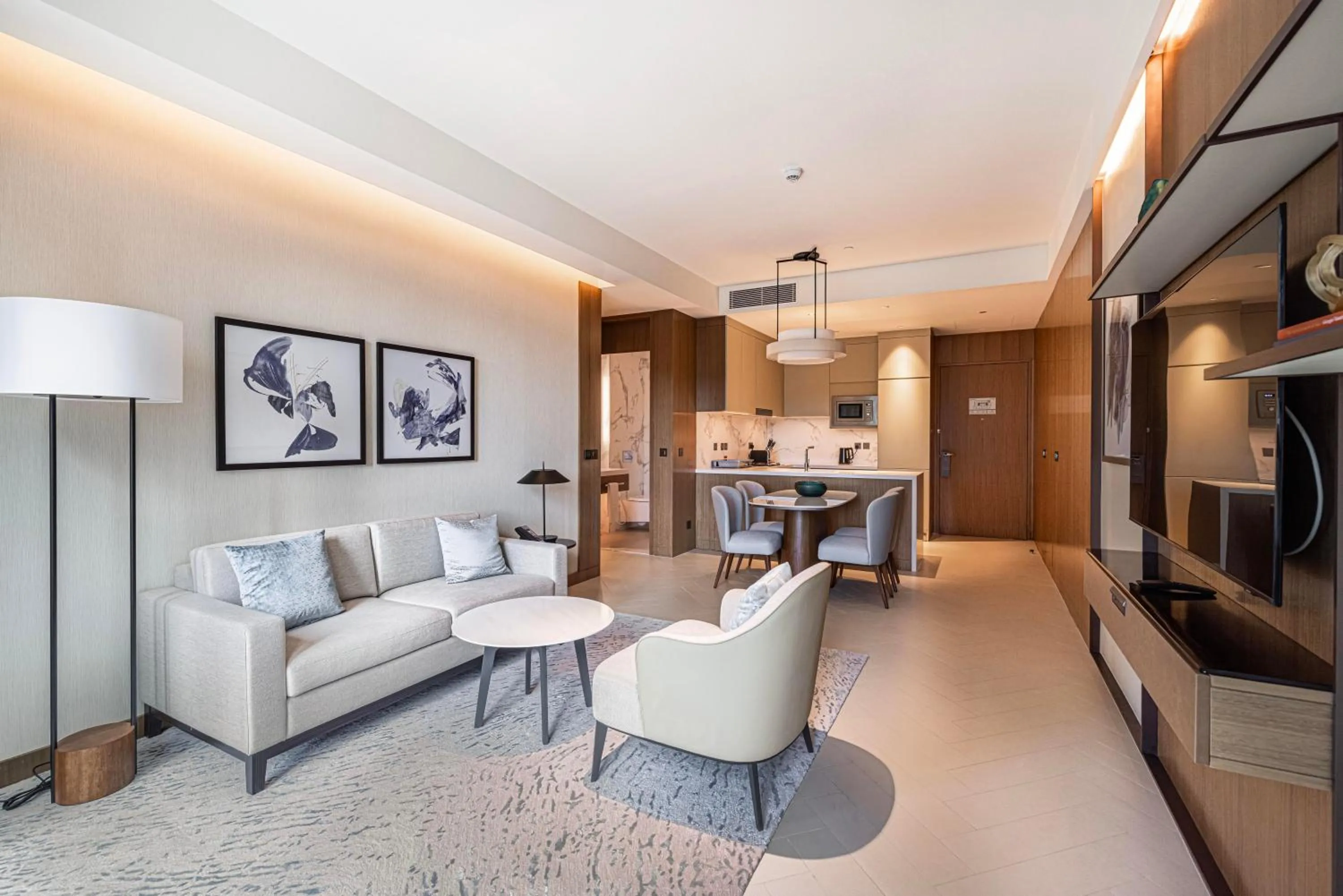 Living room in Luxury 1BR The Address Opera, Downtown Dubai