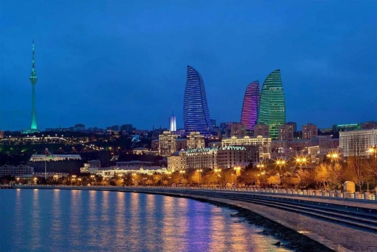 City view in R Studios Old Baku