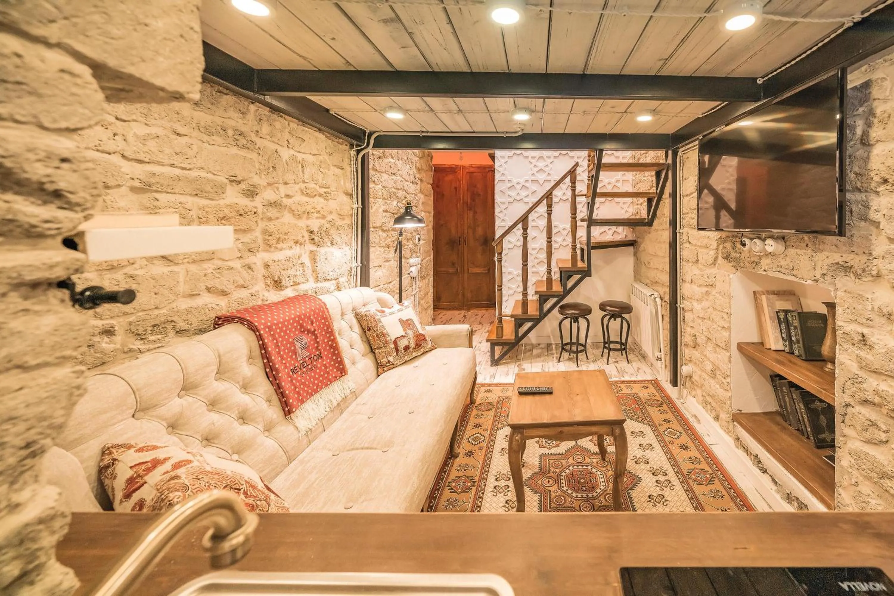 Seating area in R Studios Old Baku