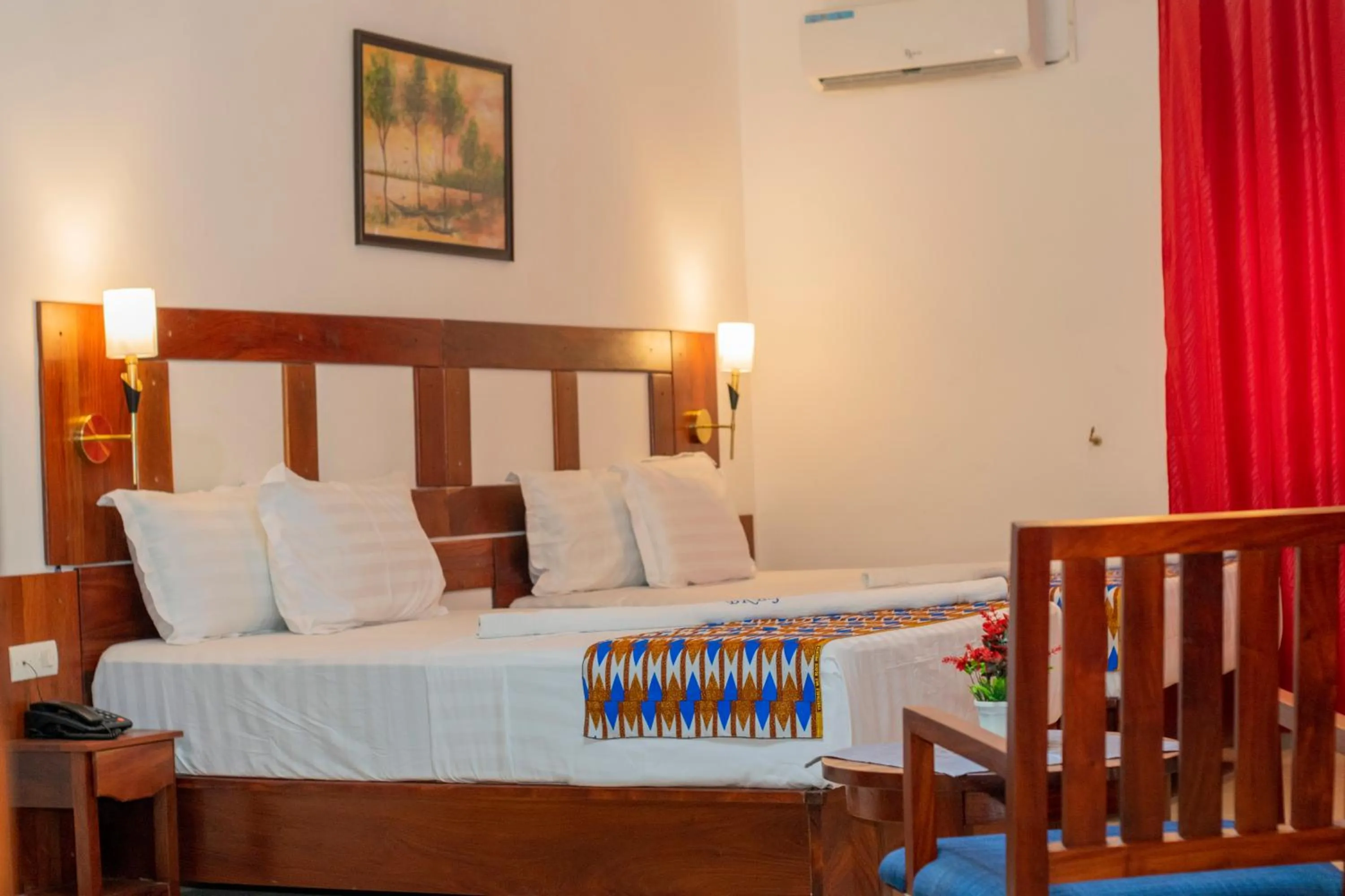 Bed in Hotel BKBG Benin