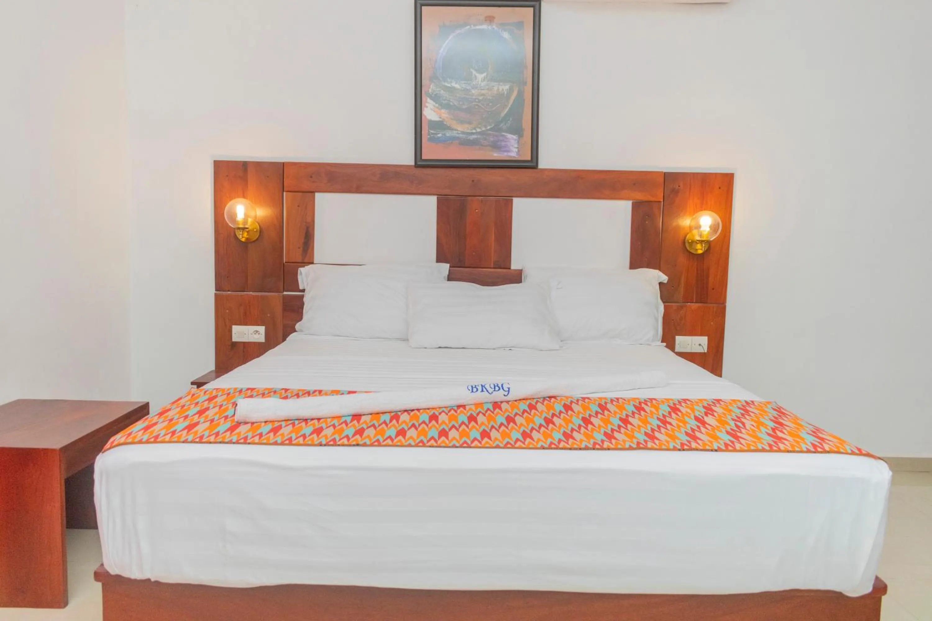 Bed in Hotel BKBG Benin