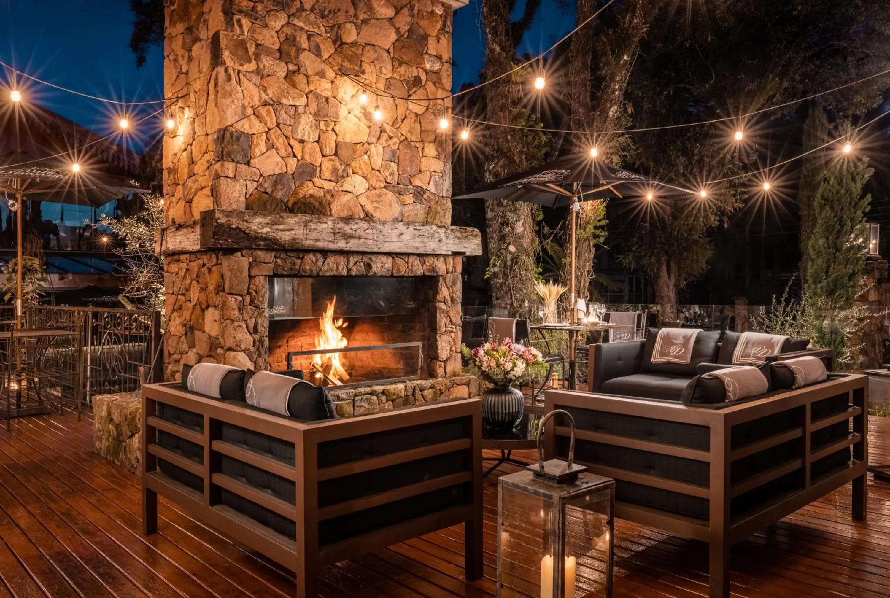 fireplace in Hotel Valle Dincanto