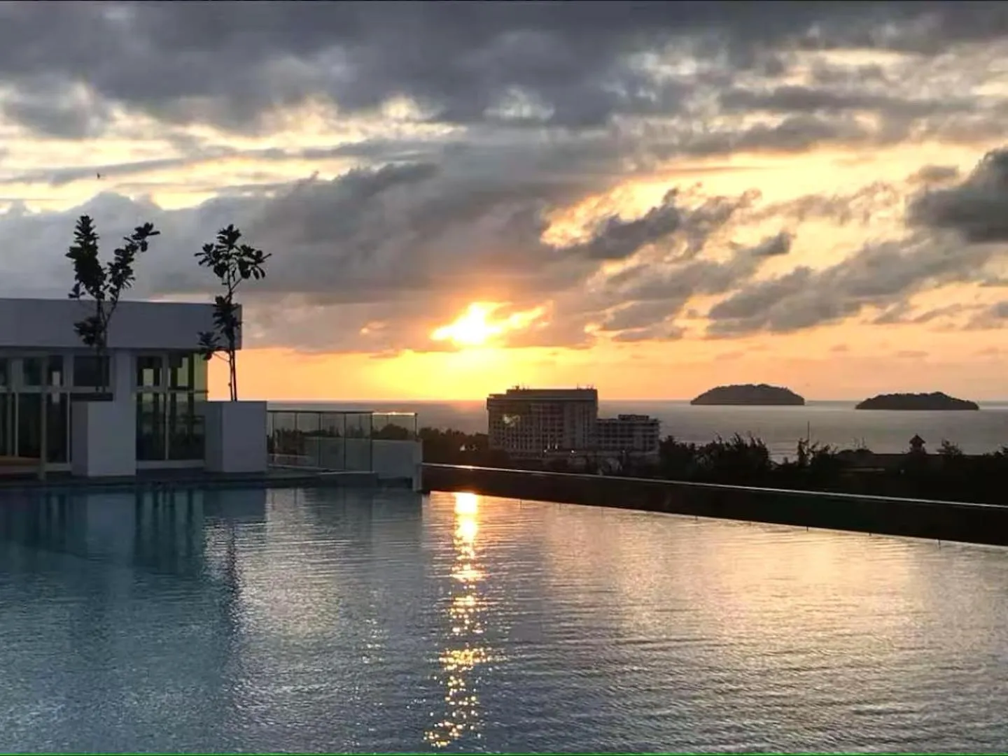 Swimming pool in Sutera Avenue Kota Kinabalu