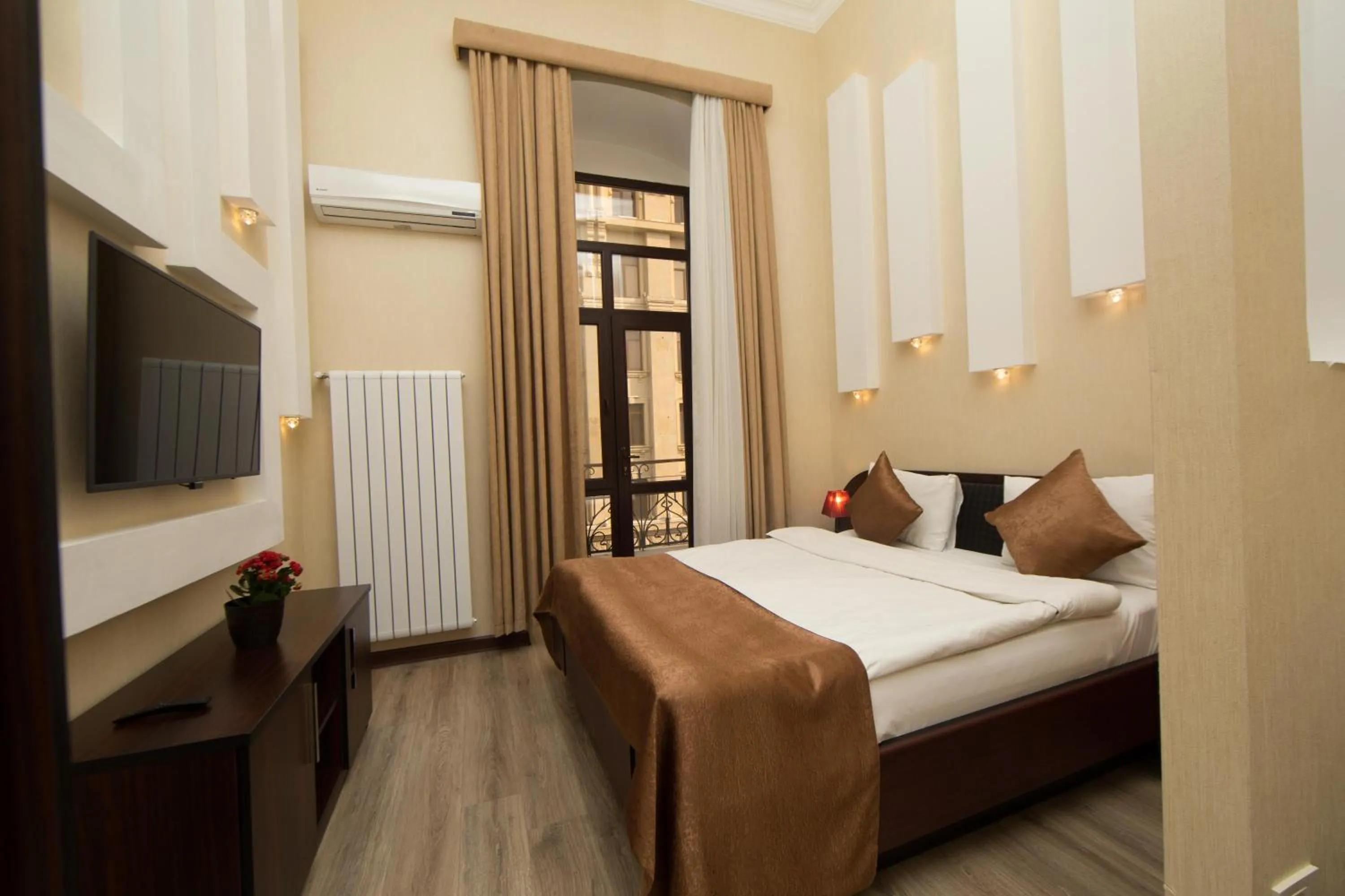 Bed in Passage Modern Hotel