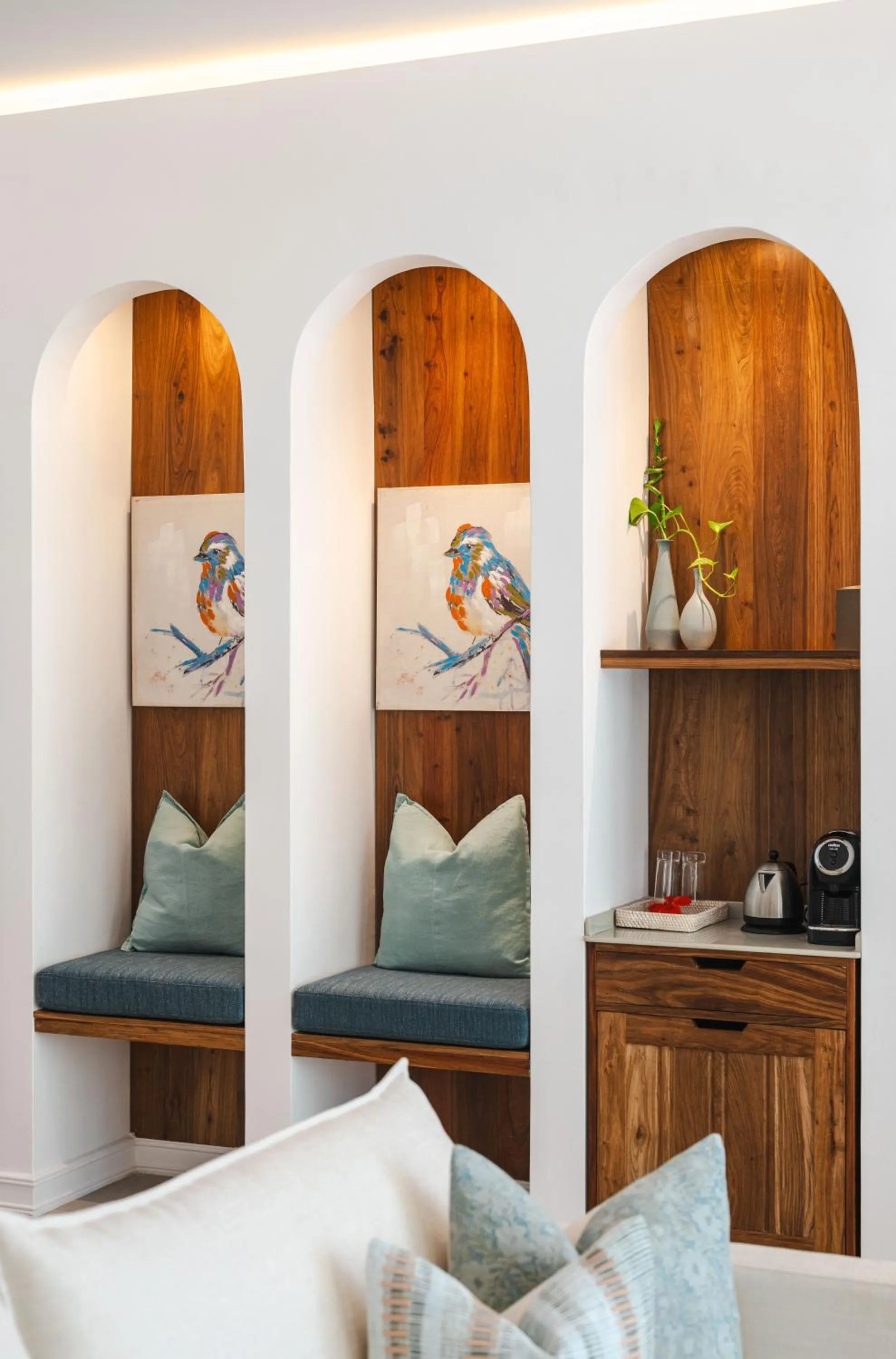 Decorative detail, Bed in Kisiwa on the Beach