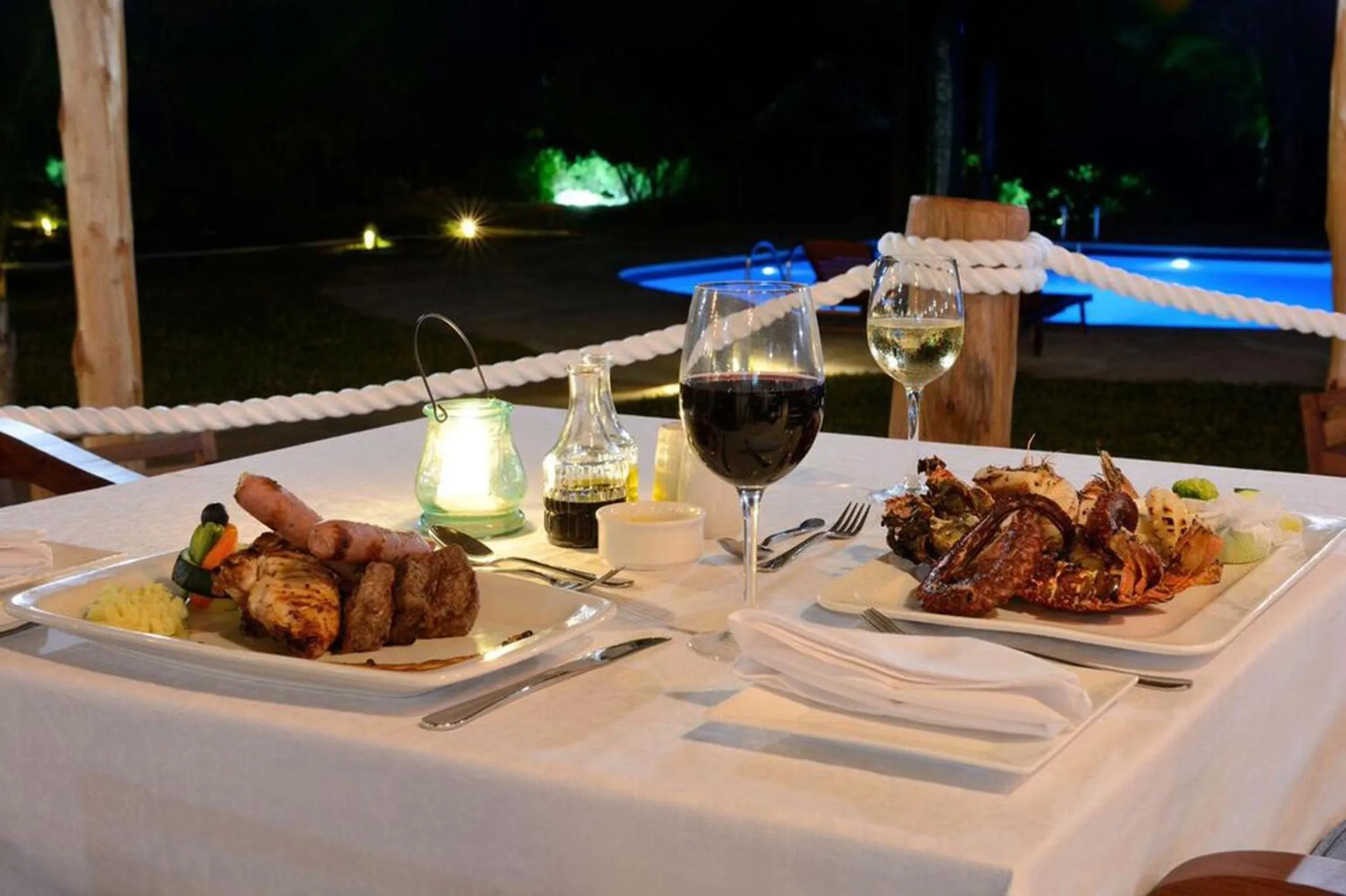 Food close-up in Kisiwa on the Beach