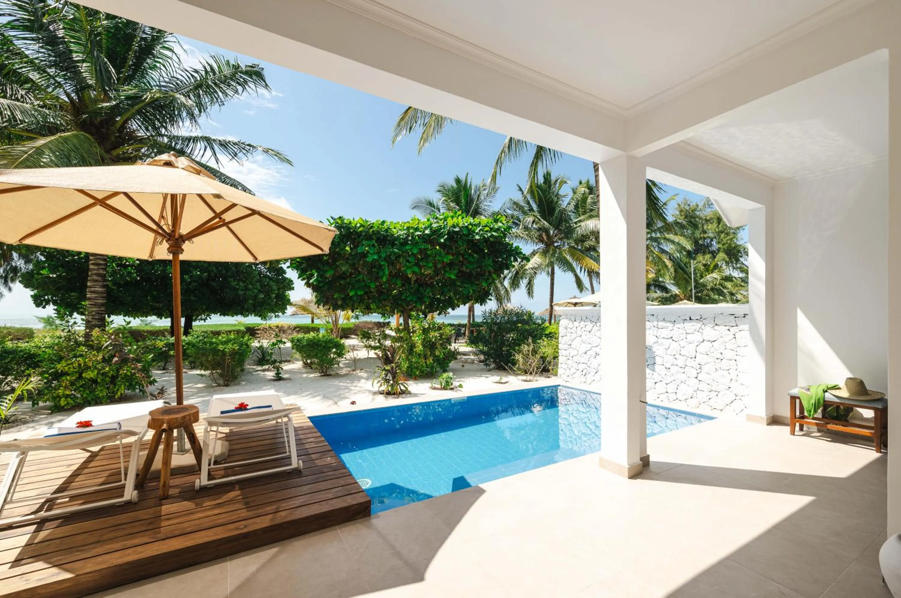 Pool view in Kisiwa on the Beach