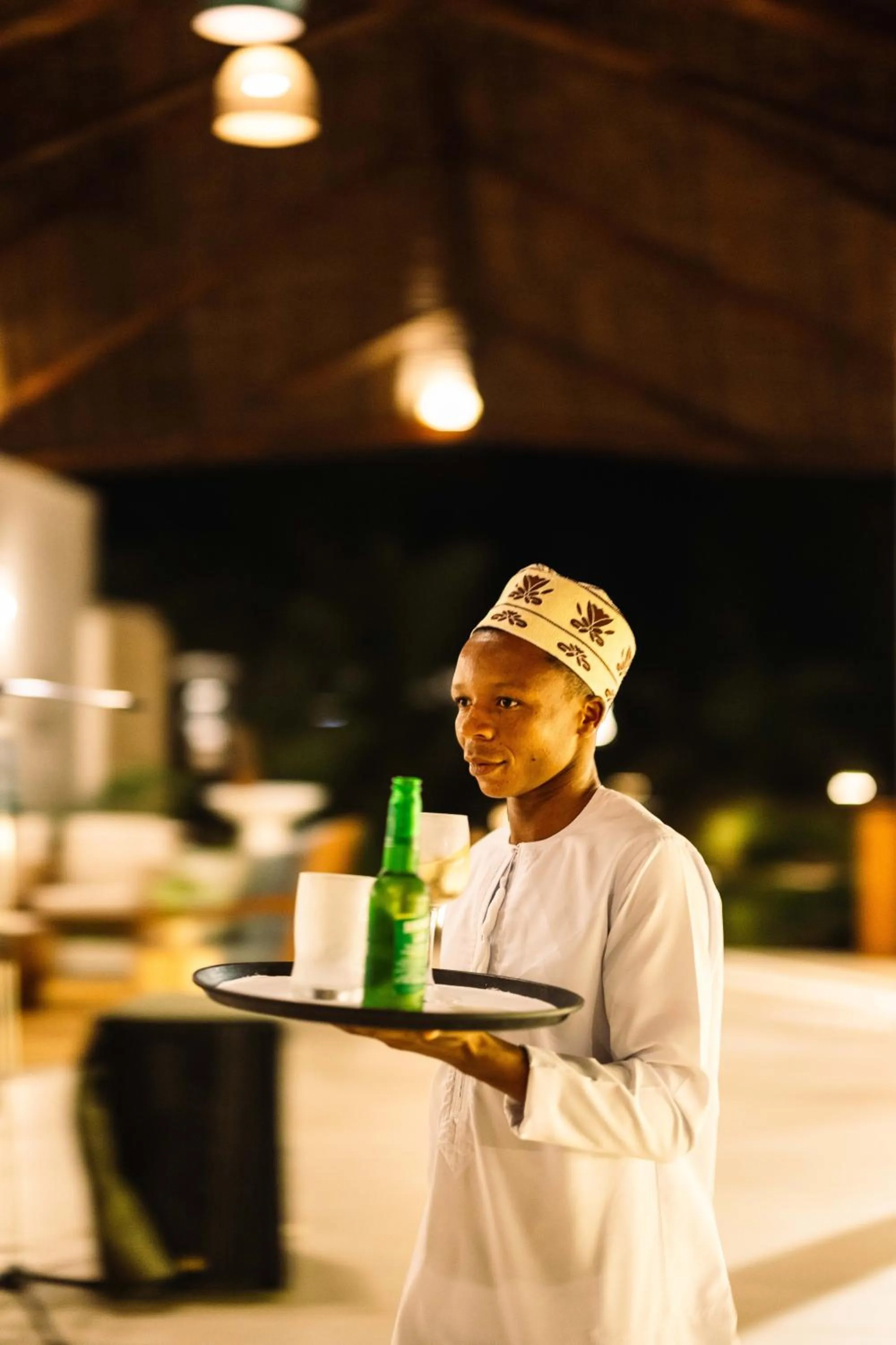 Staff in Kisiwa on the Beach