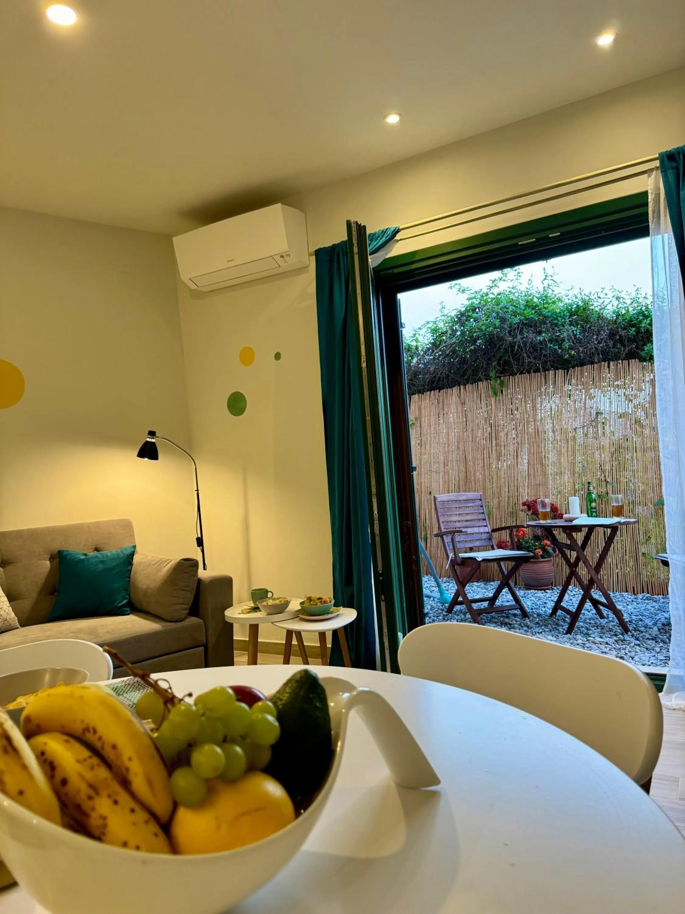 Living room in Apidalos Apartments