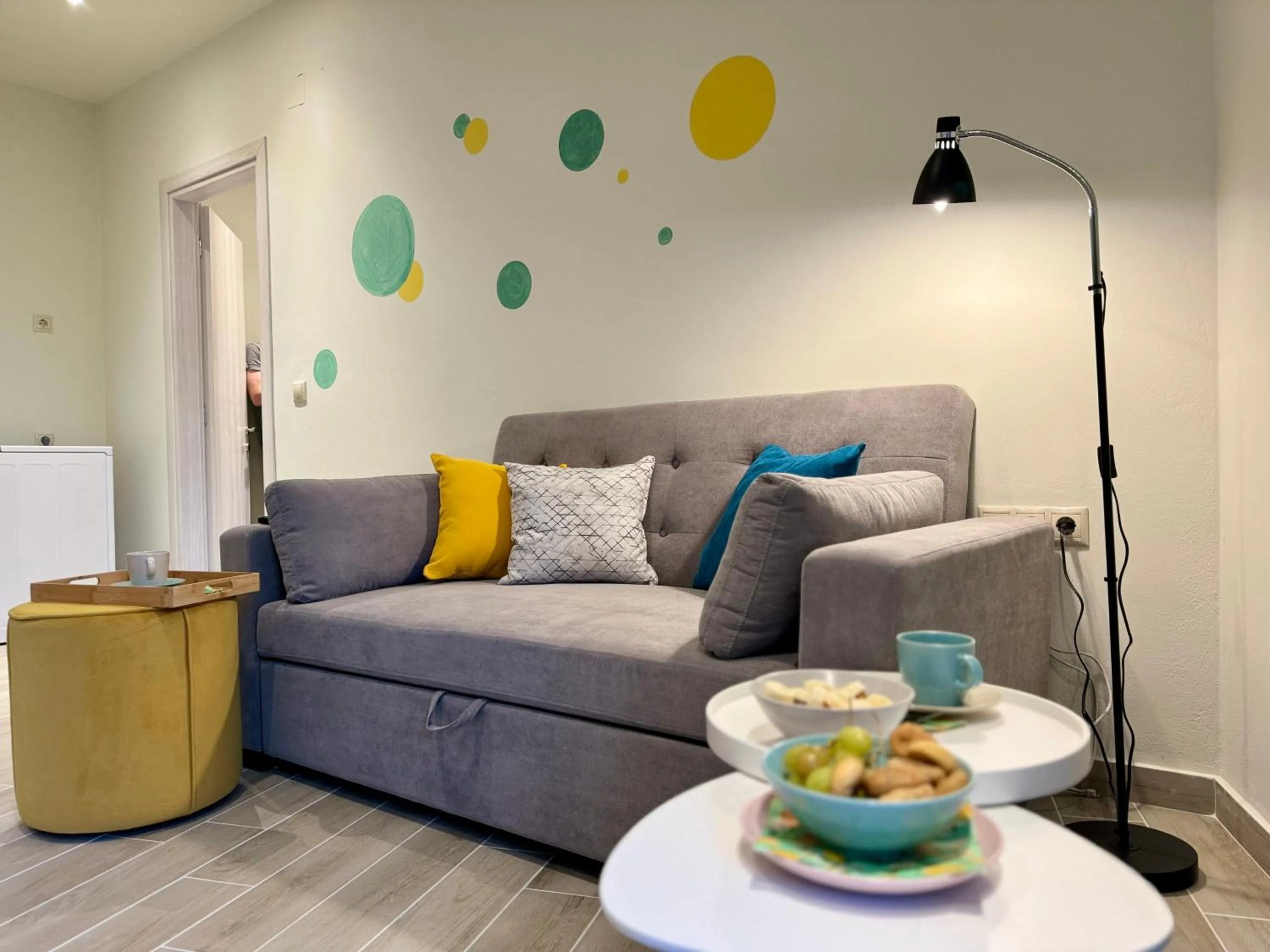 Living room in Apidalos Apartments
