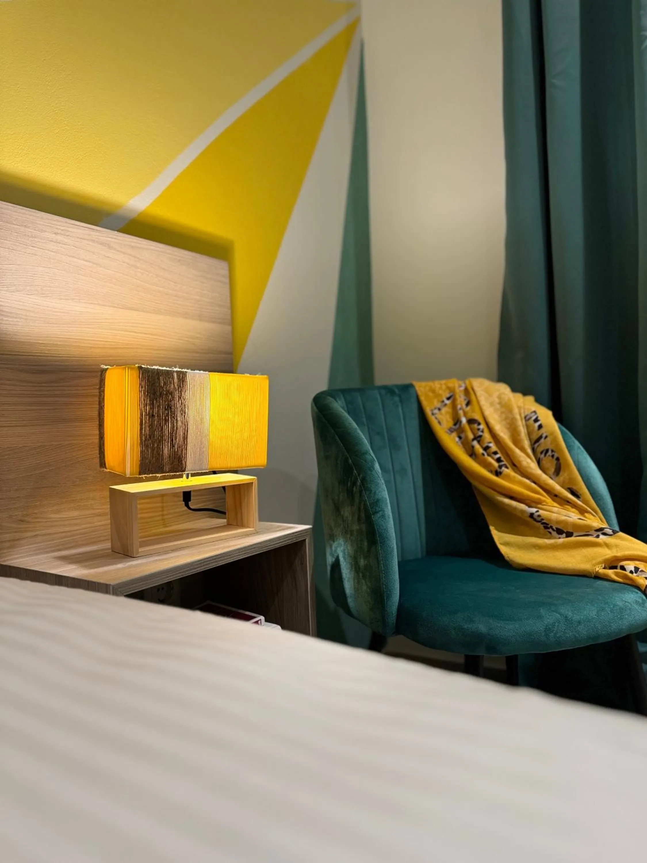 Bed in Apidalos Apartments