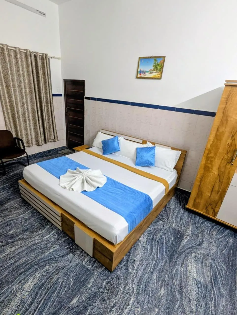 Bed in kollam Beach Resort