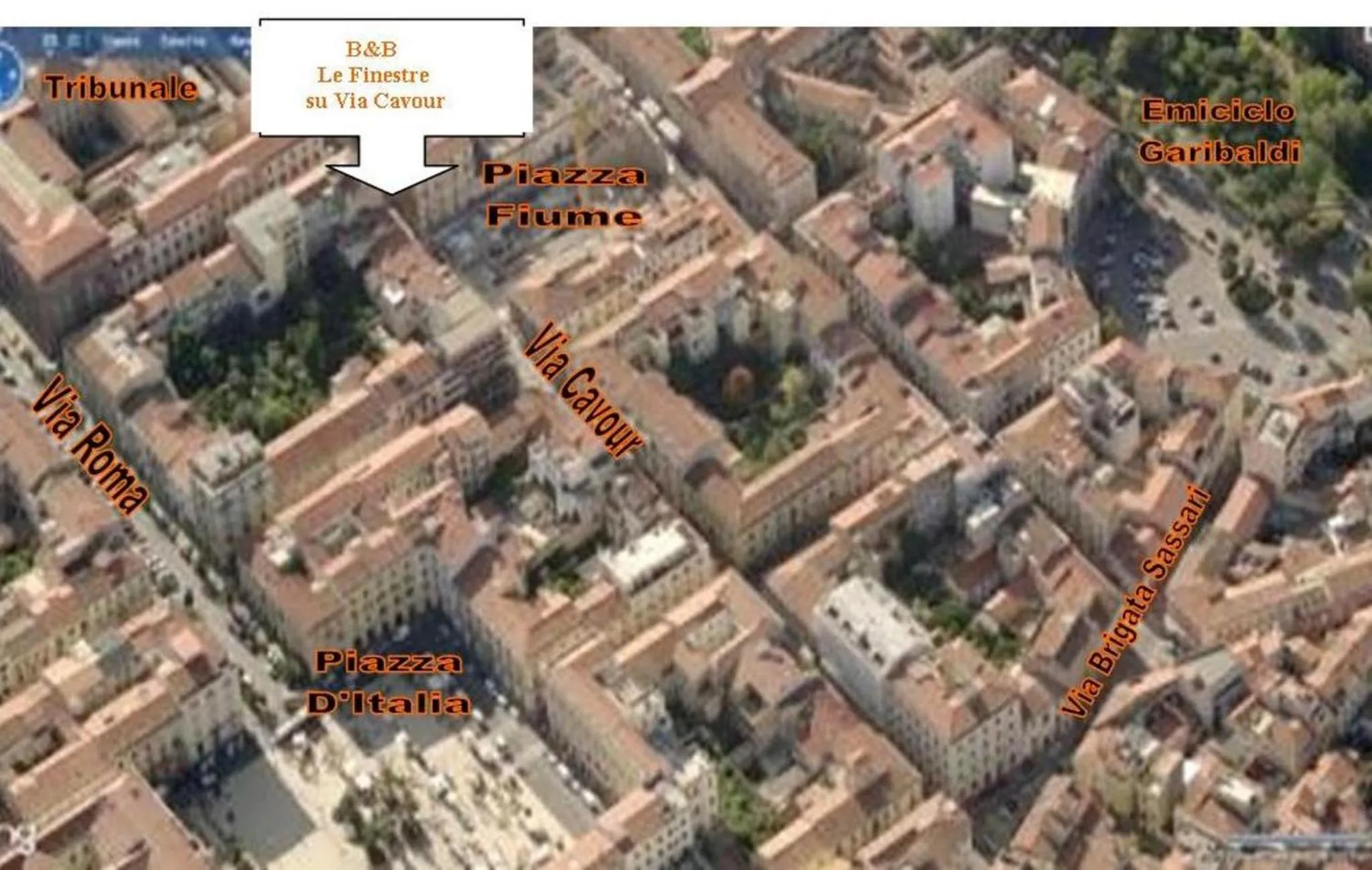 Neighbourhood in B&B Le Finestre Su Via Cavour