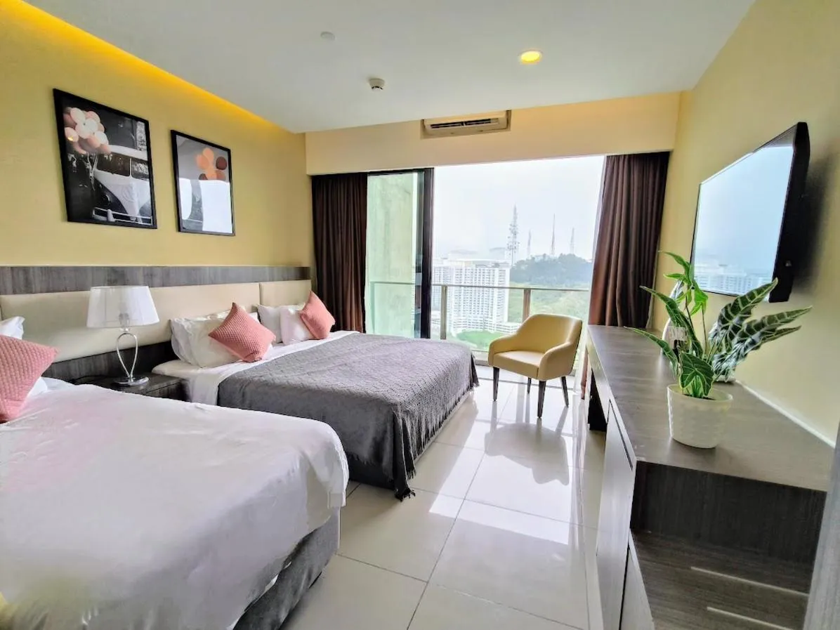 Bed in Emerald Homes Cozy Homestay at Ion Delemen Genting Highlands