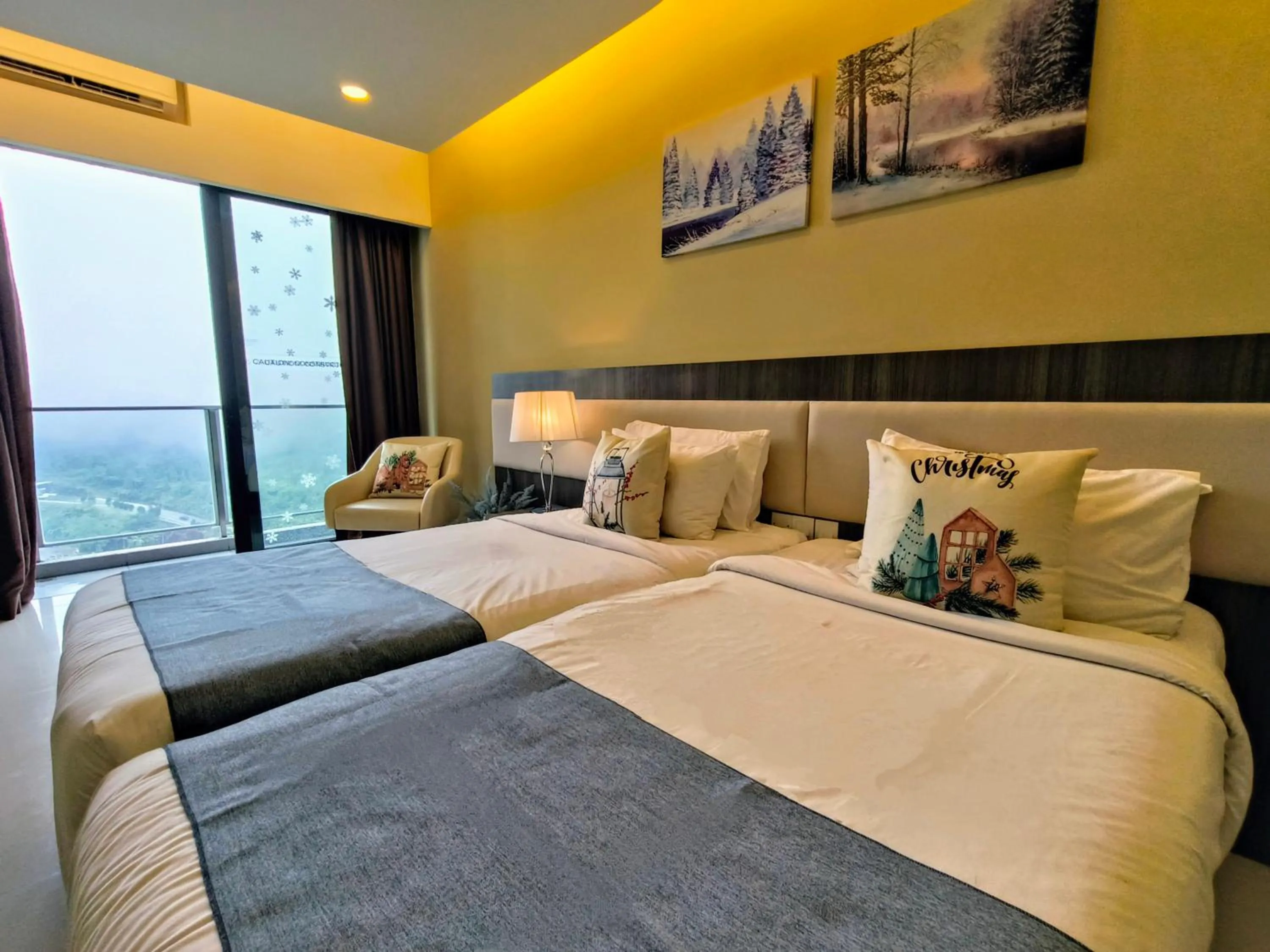 Bed in Emerald Homes Cozy Homestay at Ion Delemen Genting Highlands