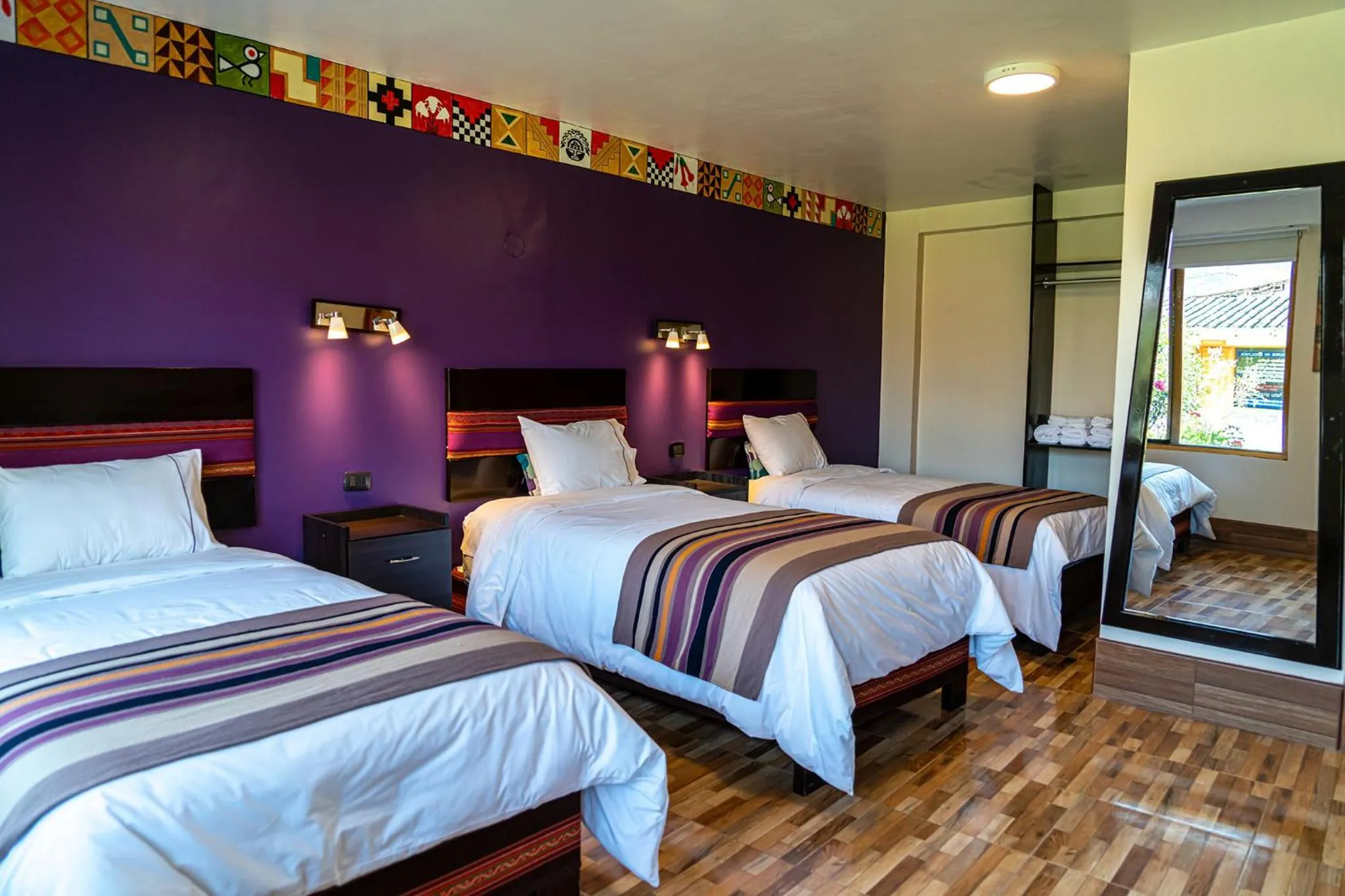 Bed in Hotel Tierra Inka Sacred Valley