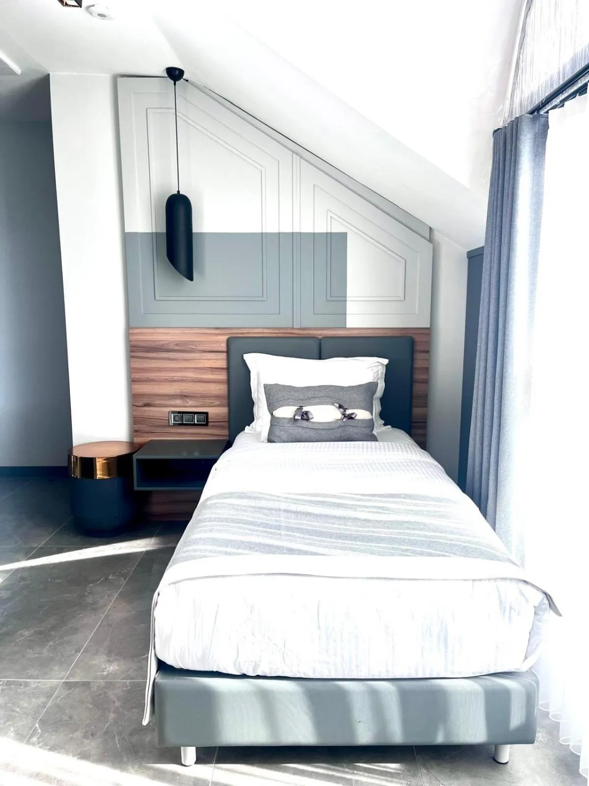 Bed in TELMESSOS CİTY HOTEL- Adults Only