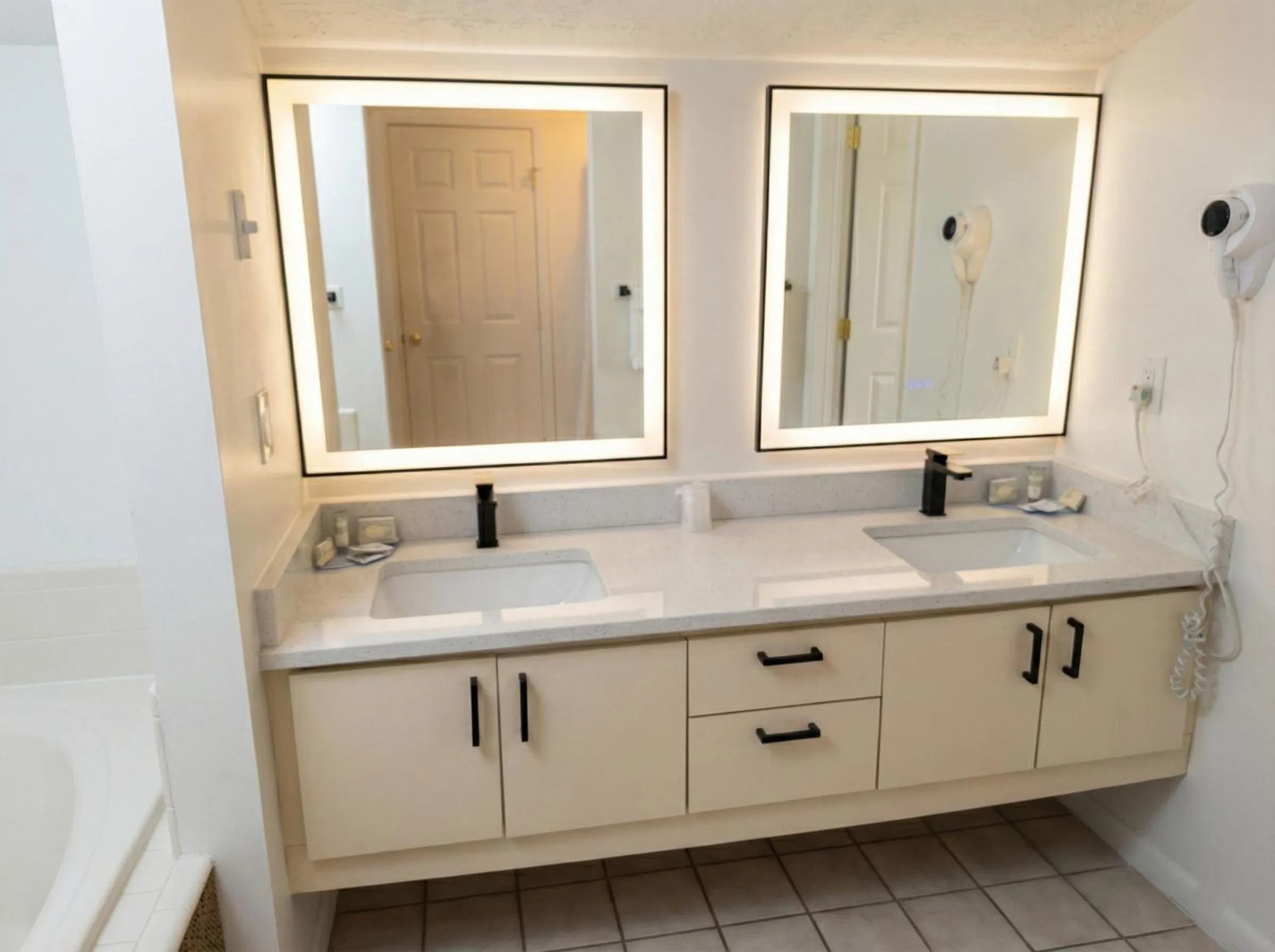 Bathroom in Pointes North Beachfront Hotel - 2 Person Spa Tub Studios