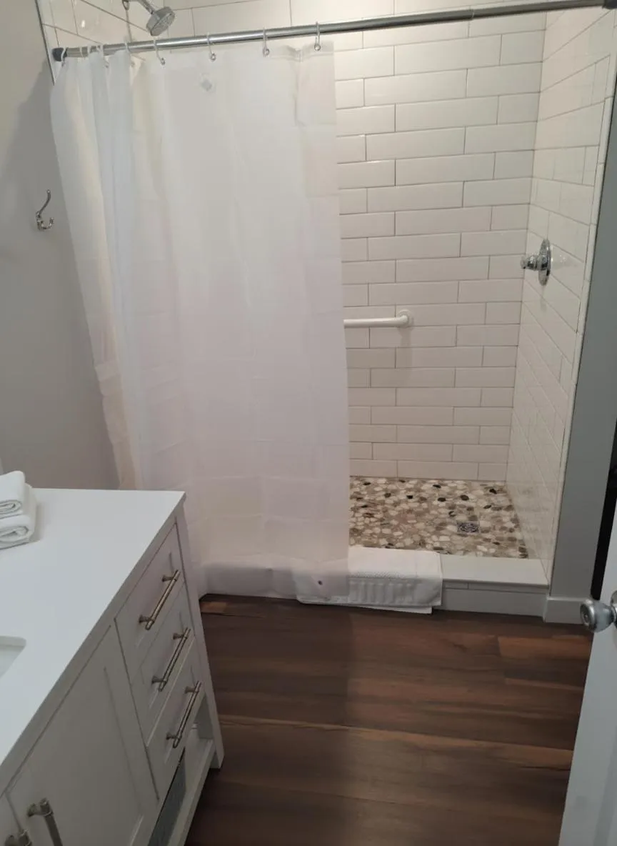 Shower in Pointes North Beachfront Hotel - 2 Person Spa Tub Studios