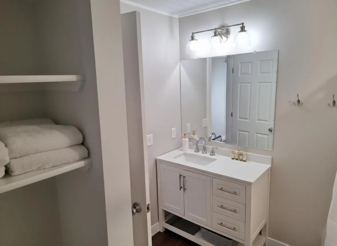 Bathroom in Pointes North Beachfront Hotel - 2 Person Spa Tub Studios