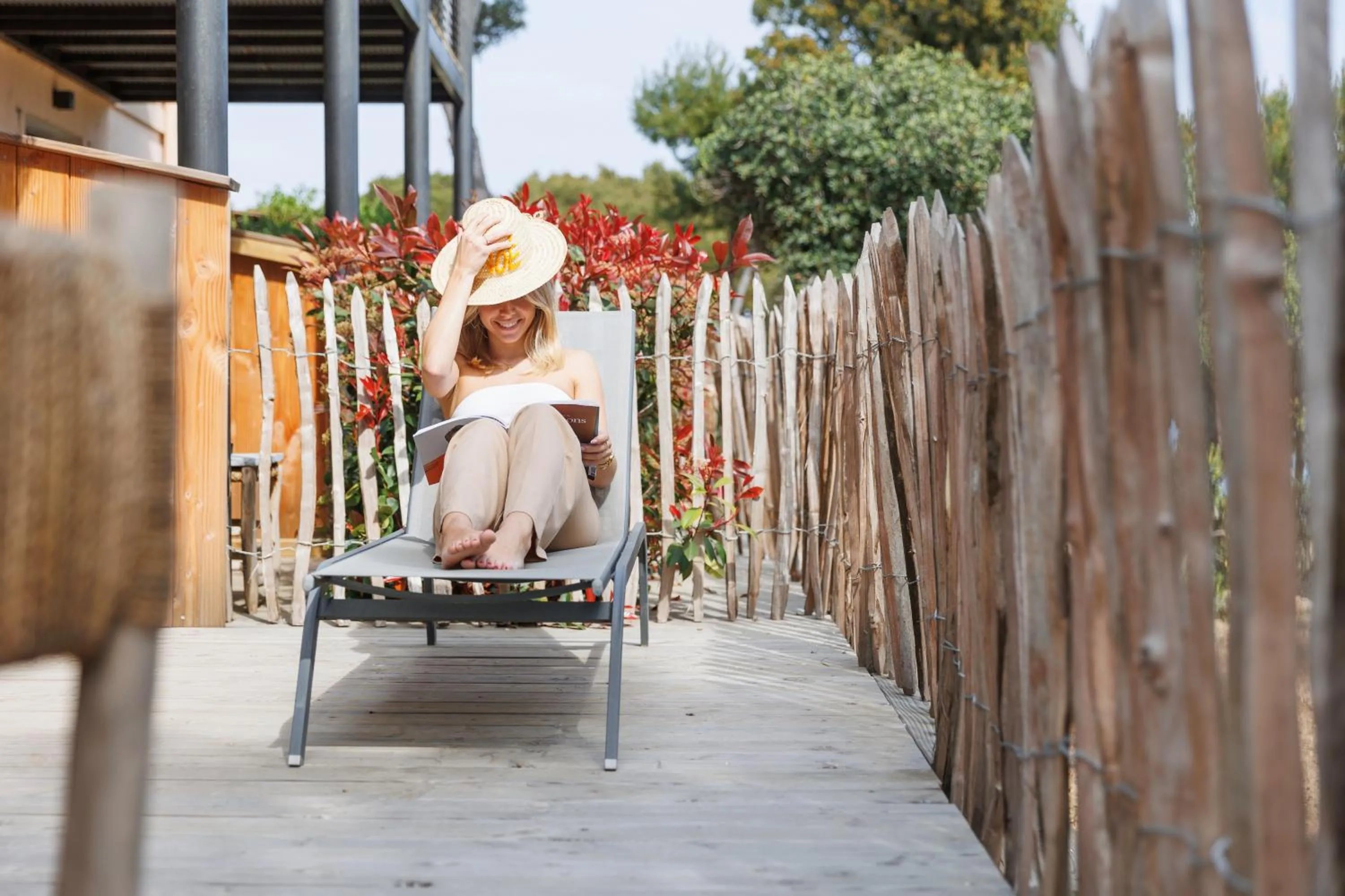 Patio in Le Domaine de la mer - Beach hotel Nature&Authenticité Hyères