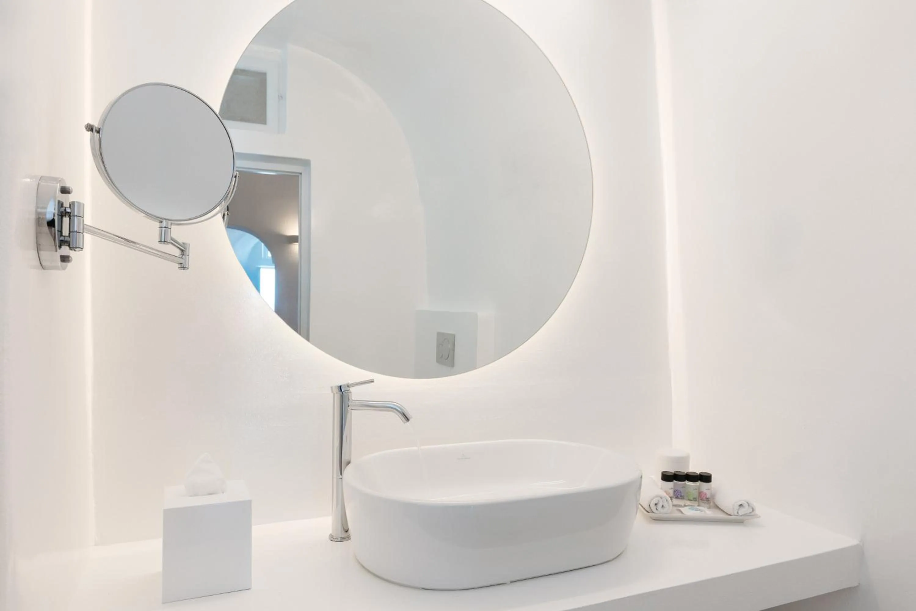 Shower in Nevma Suites