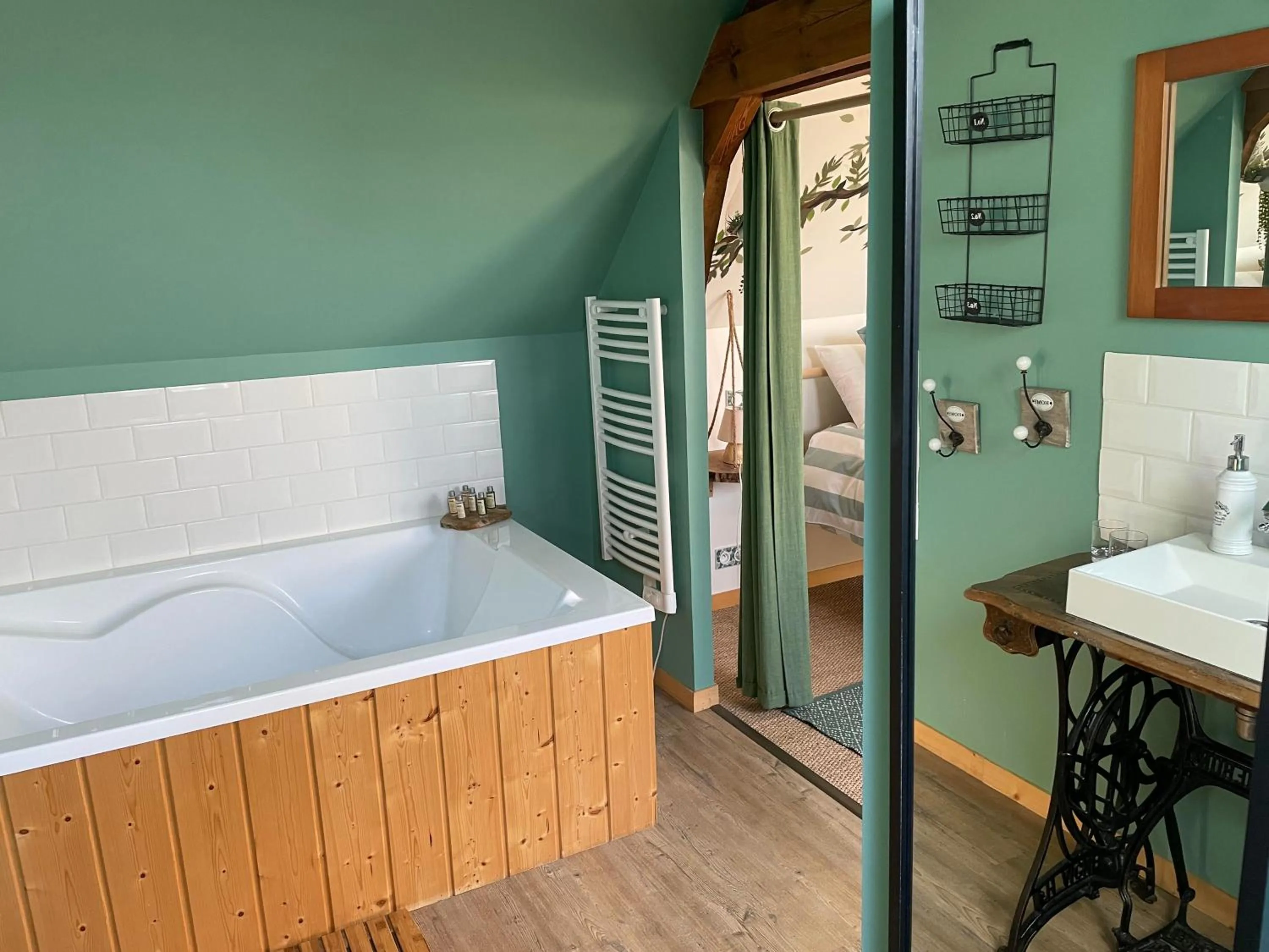 Bathroom in Aux murmures de la nature B&B