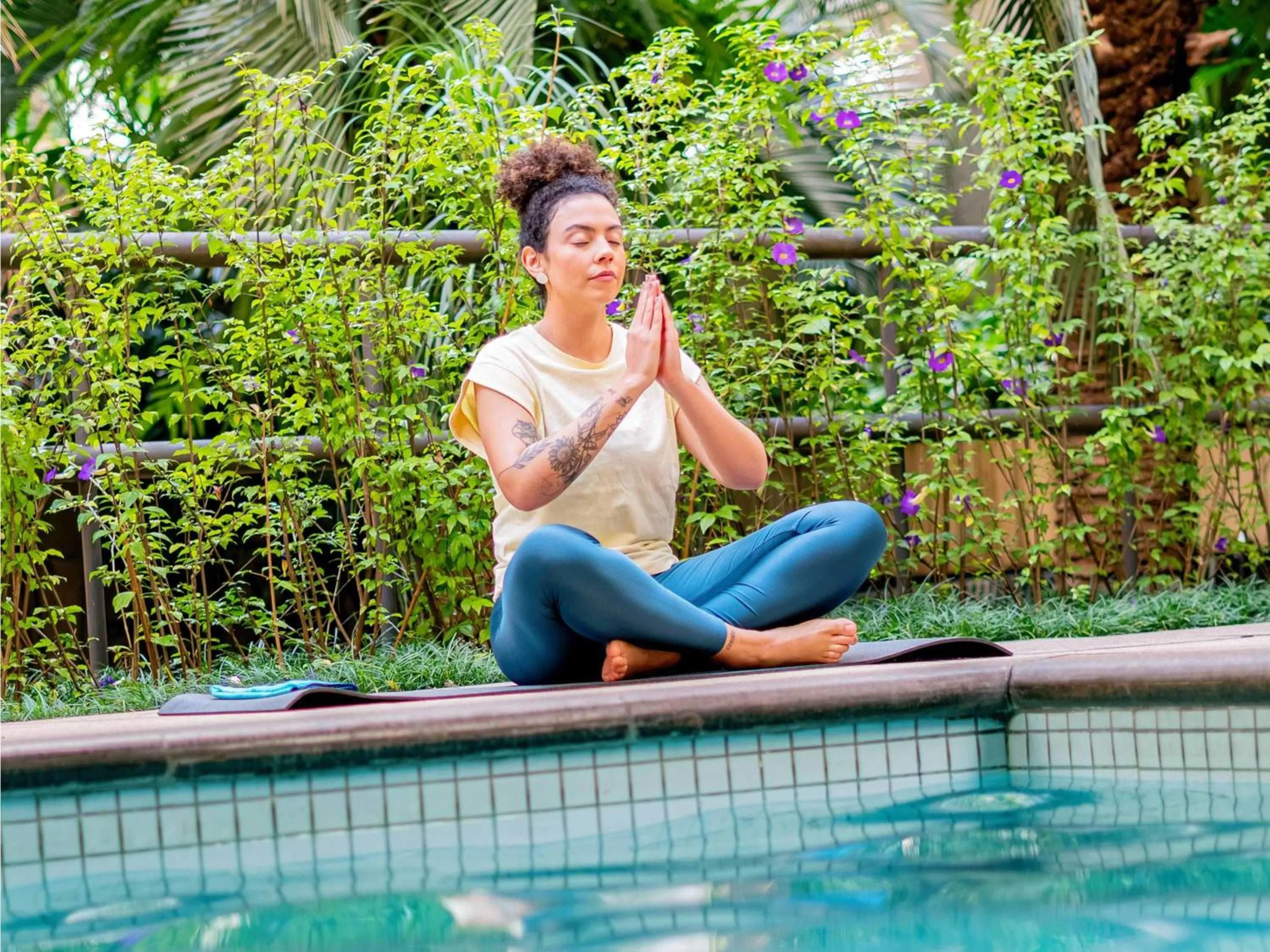 Pool view in Mercure Sao Paulo Moema Times Square