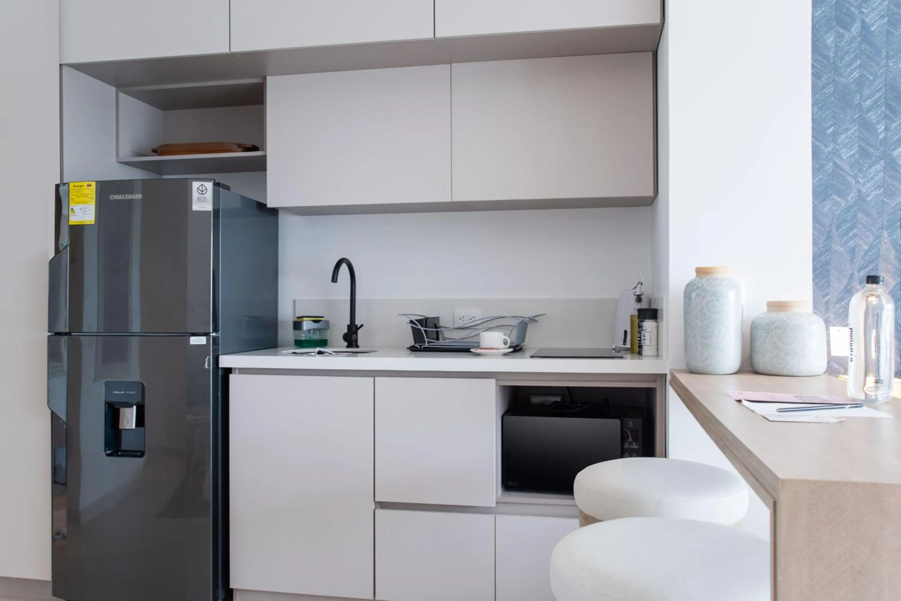 Kitchen or kitchenette in Wynwood Cartagena Beach