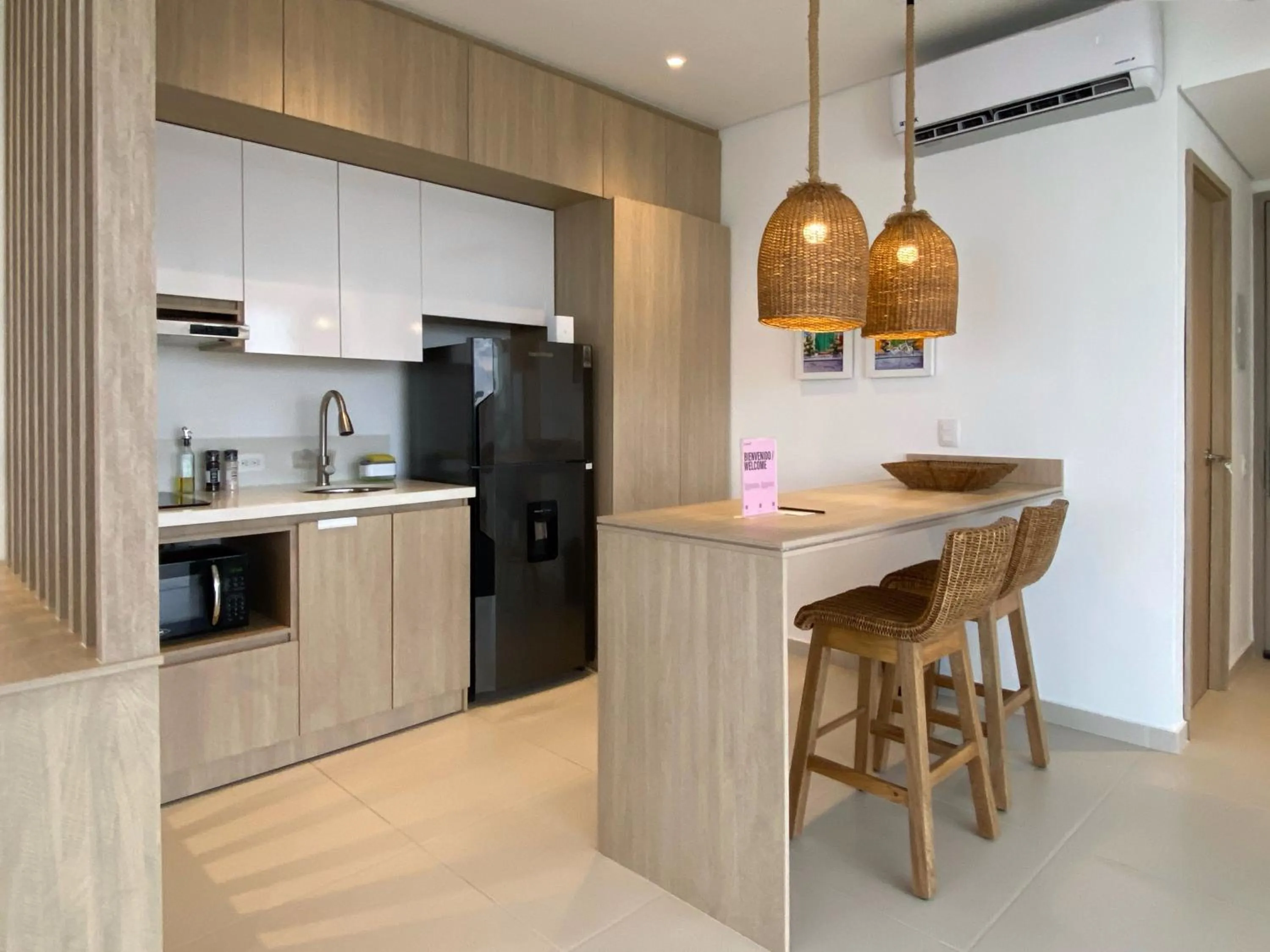 Kitchen or kitchenette in Wynwood Cartagena Beach