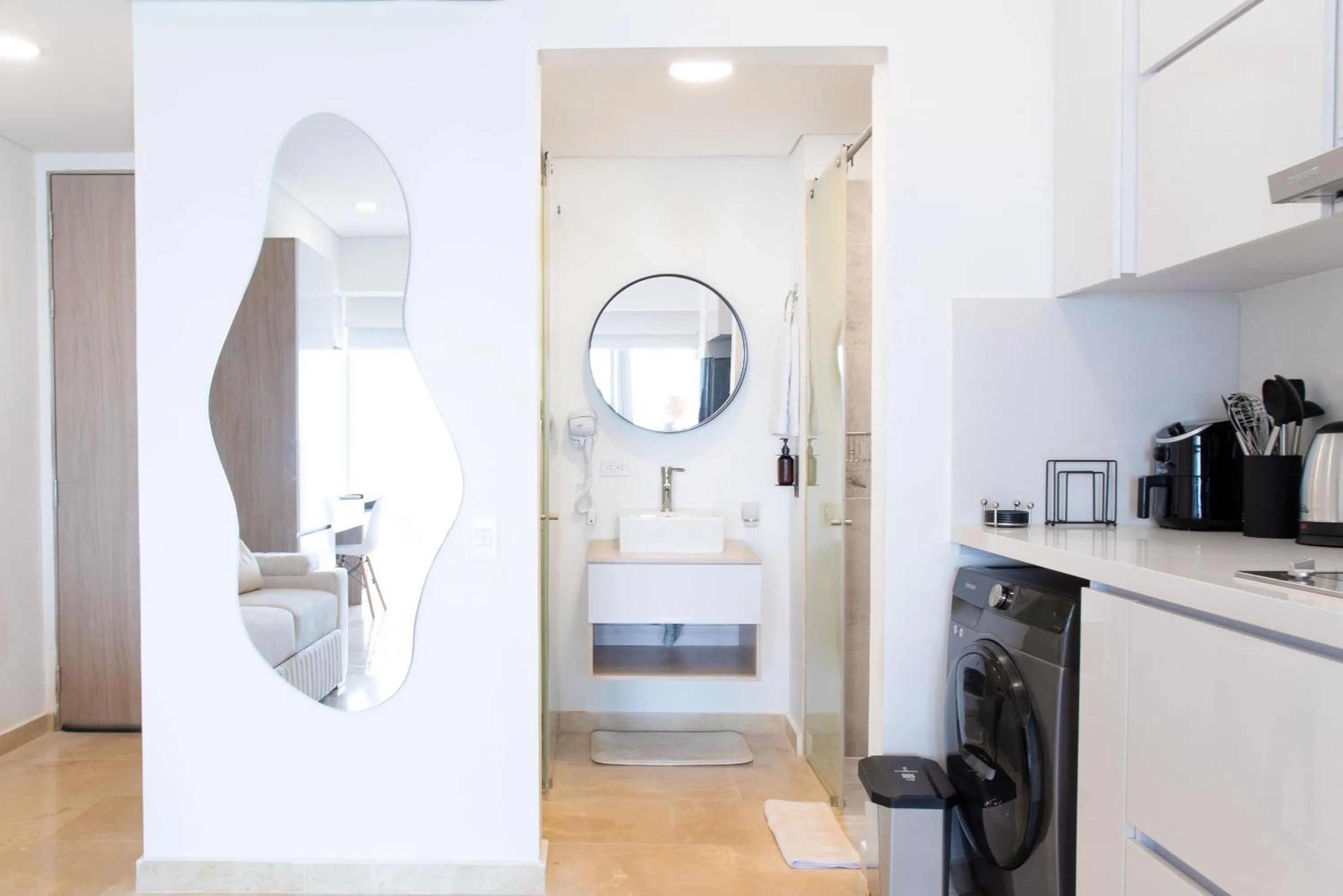 Kitchen or kitchenette in Wynwood Cartagena Beach