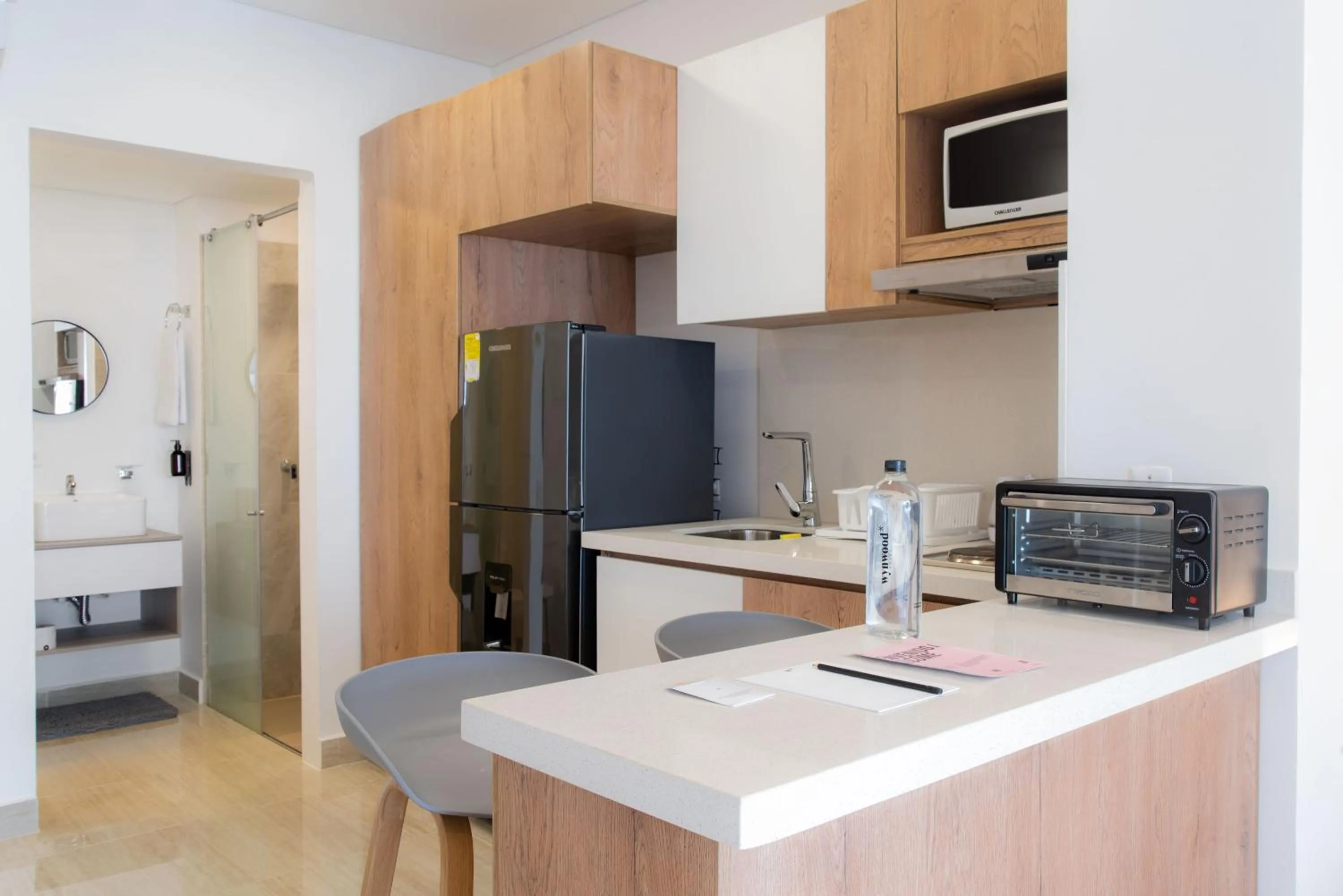 Kitchen or kitchenette in Wynwood Cartagena Beach